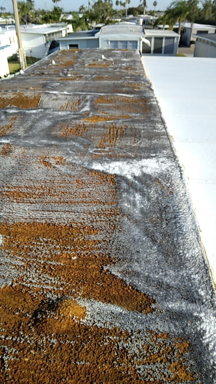 Tropical 924 100% Silicone Roof Coating Repair using Acrylic Resin by Morton Roofing, Inc.