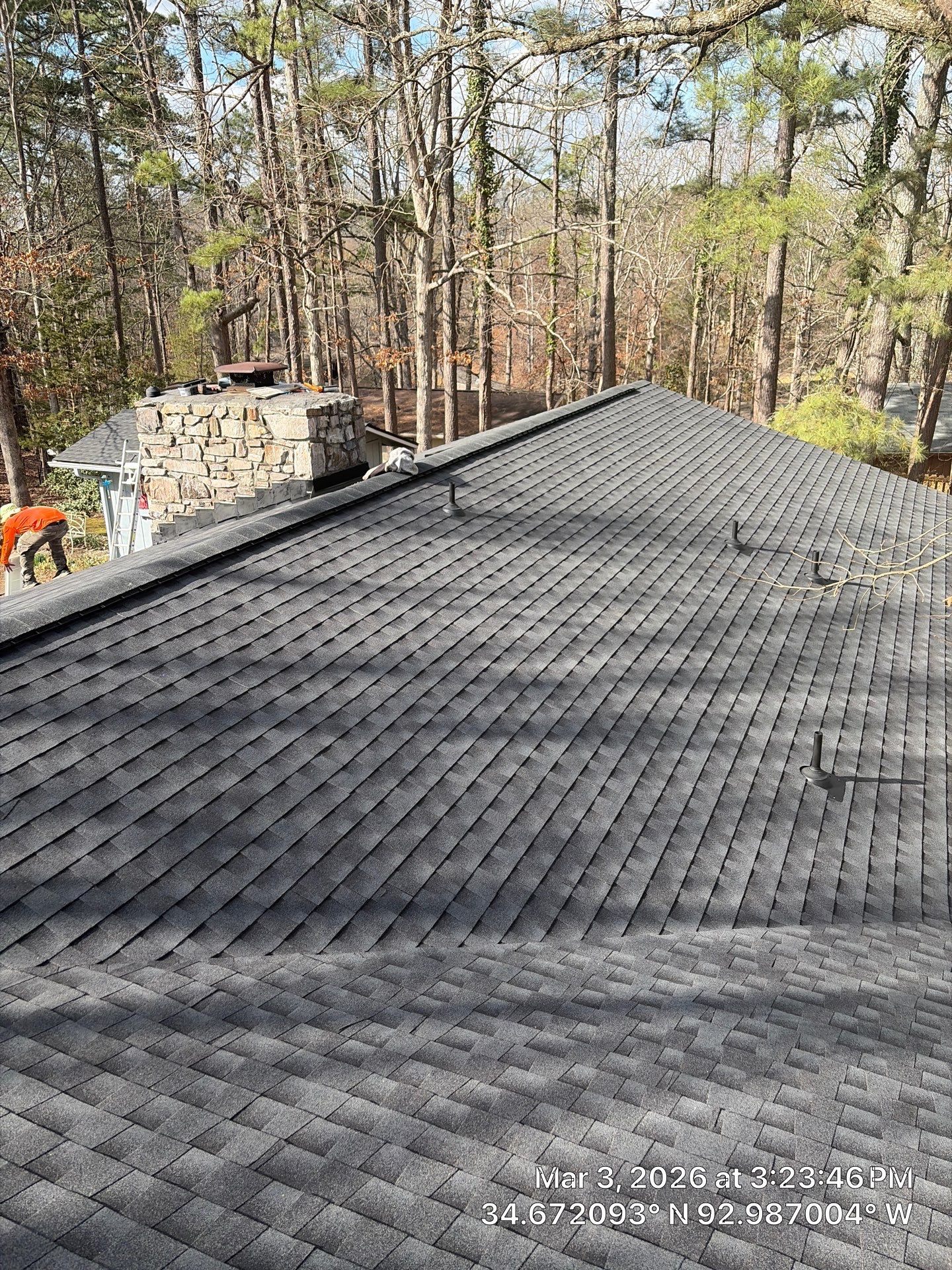 GAF Timberline HDZ Shingle Roof Replacement in Hot Springs Village by Temple Roofing and Exteriors