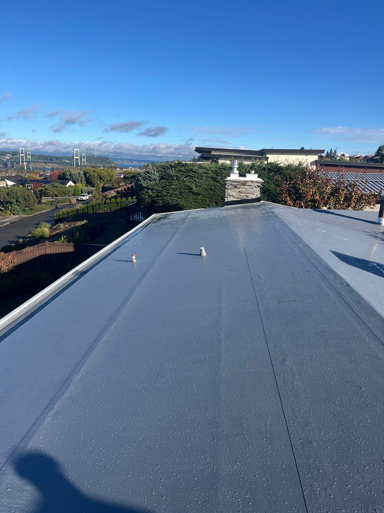 TPO Residential Roof Replacement in Tacoma, WA by Hanley Construction