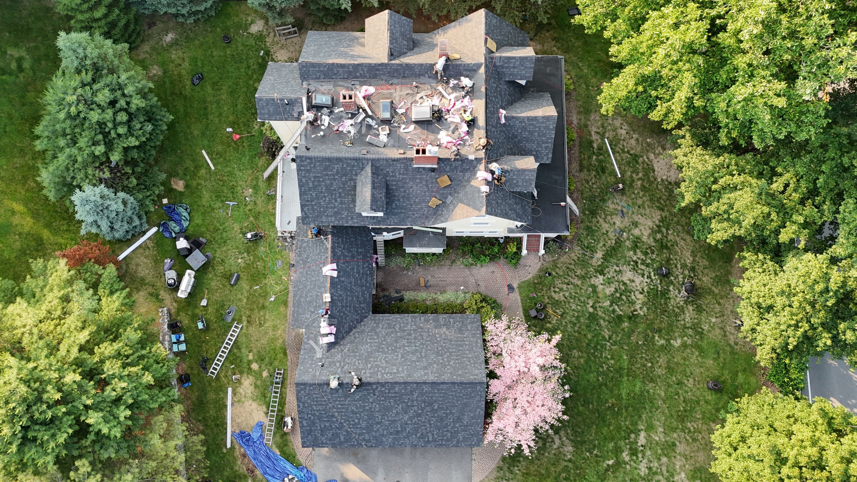 Full Roof Replacement & EPDM Restoration – North Andover, MA by Mighty Dog Roofing of Greater Middlesex County