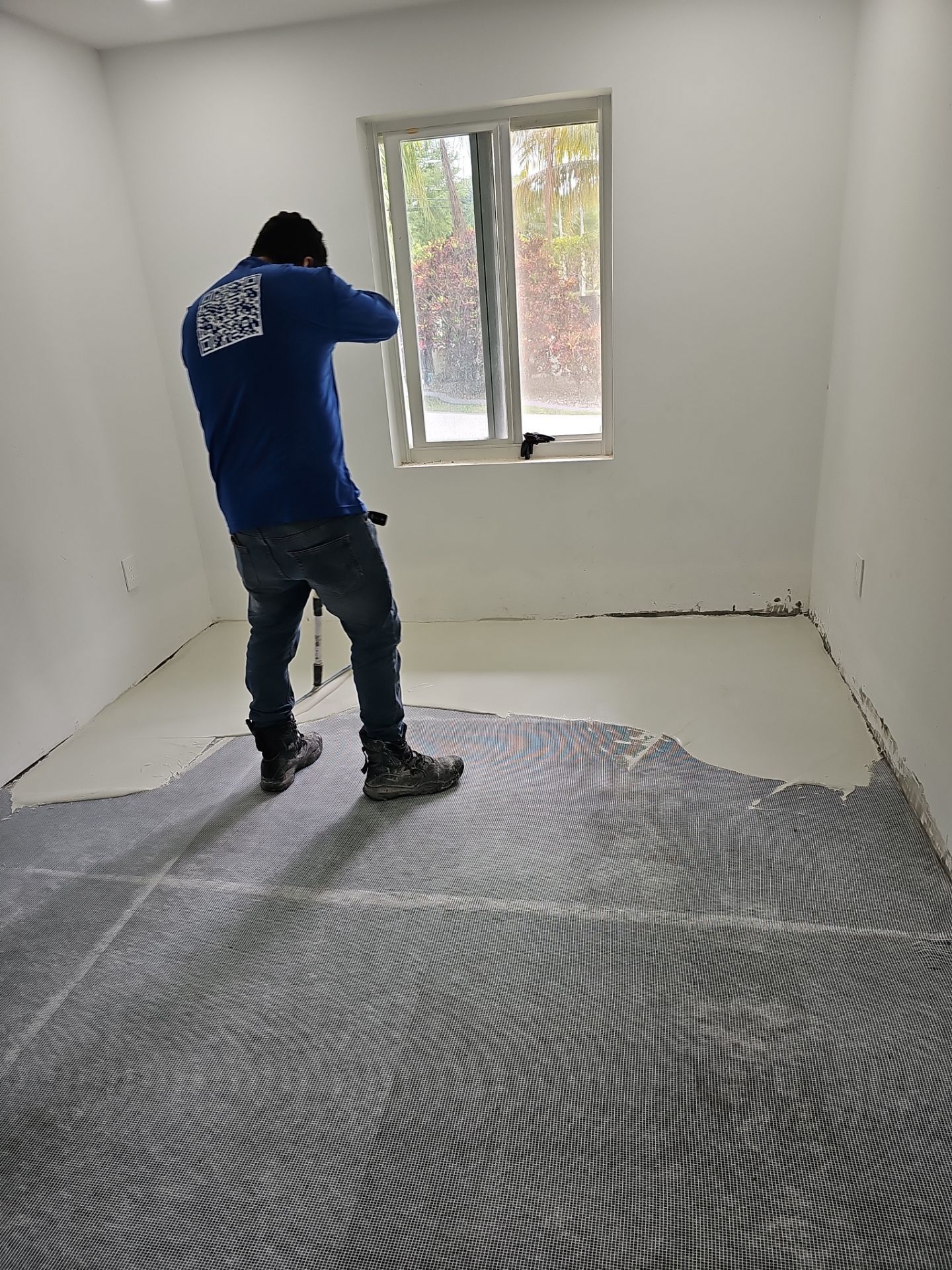 Home Floor Resurfacing w/Microtopping by Seamless Surfaces