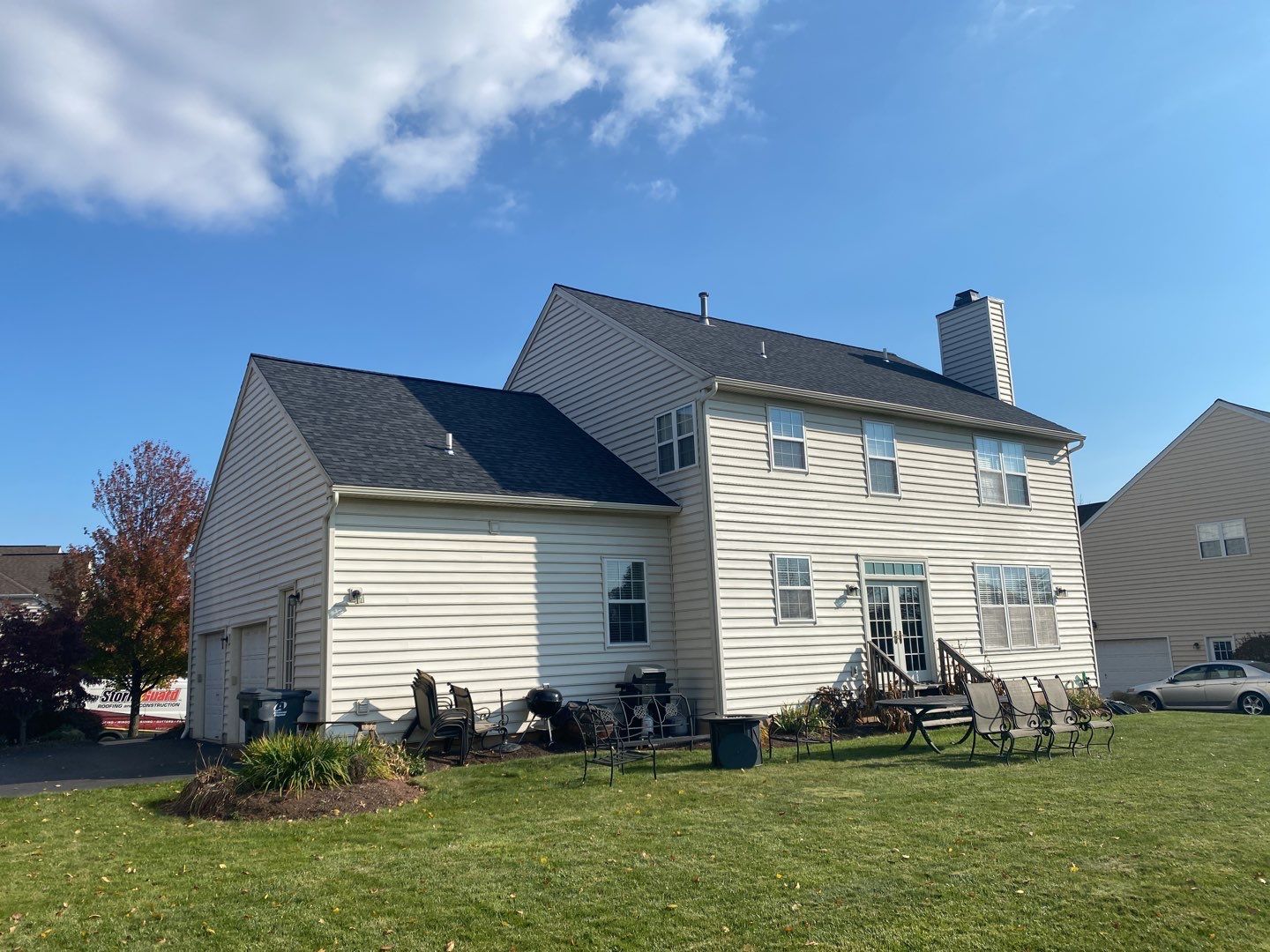 Roofing Installation using CertainTeed Landmark Pro - Max Def Moire Black by Storm Guard of Ches-Mont PA