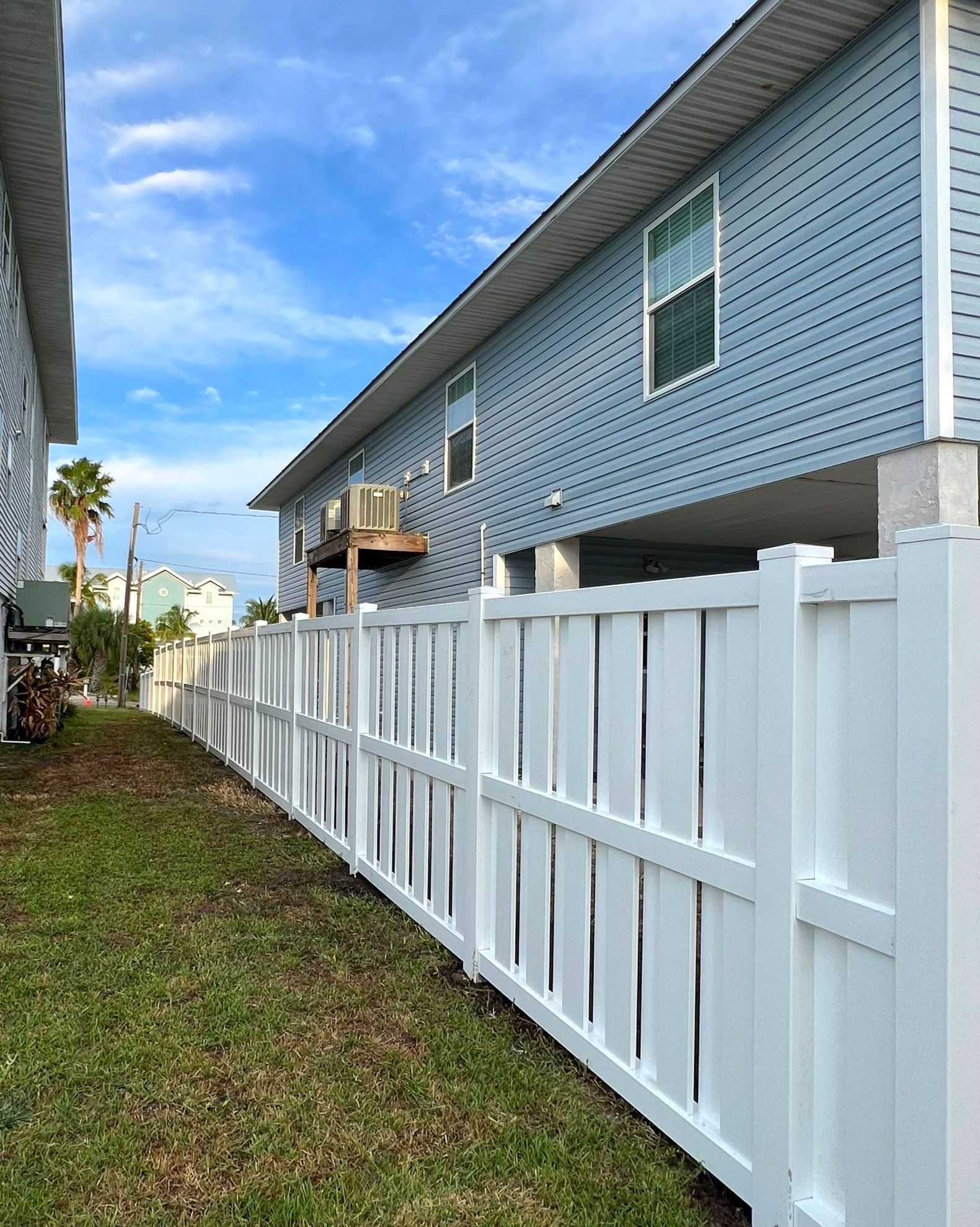Vinyl Fence Installation using Vinyl Vertical Shadowbox Privacy Fence by Asap fence and gates, LLC