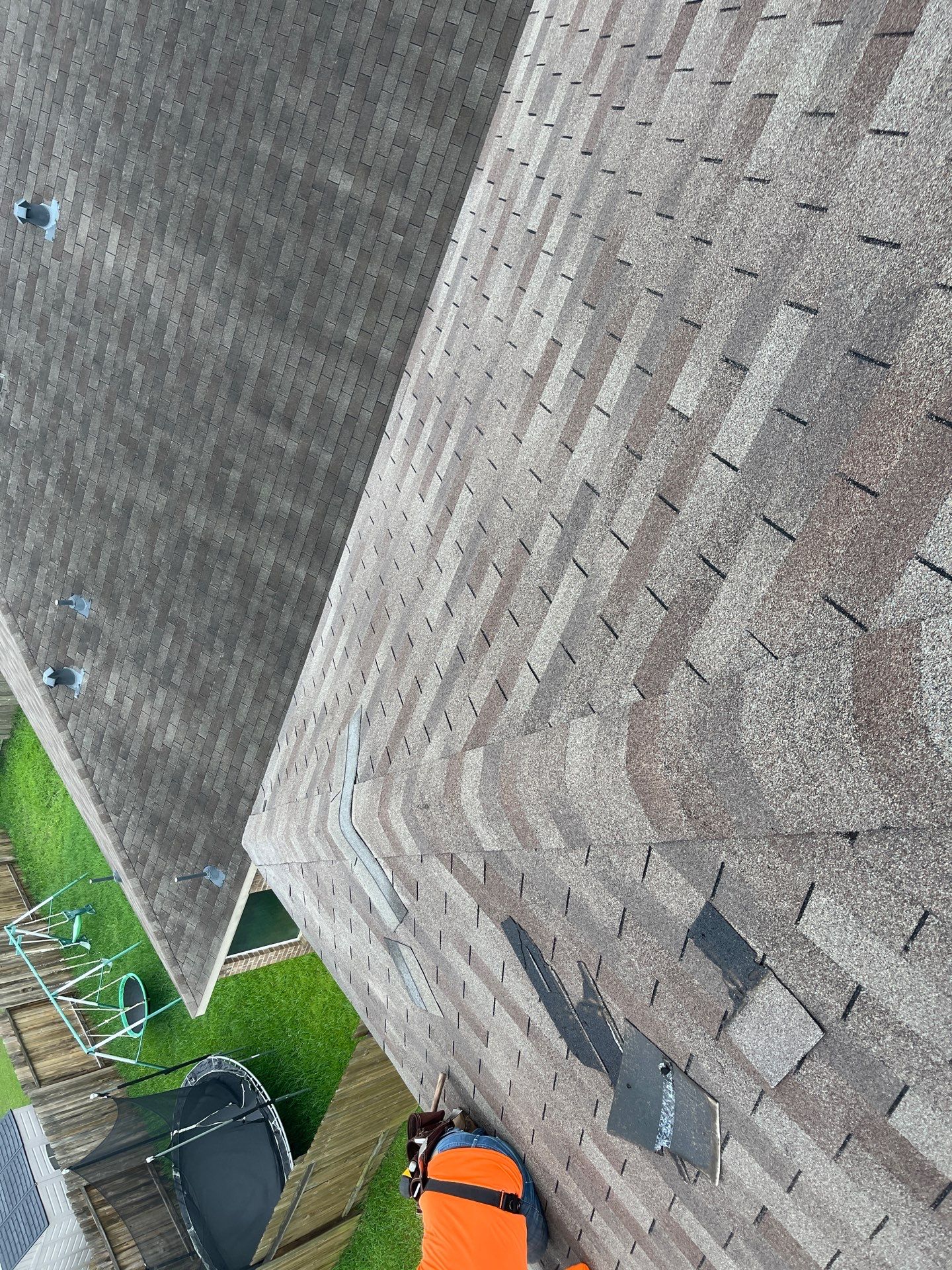 Hail Damage using Owen's Corning Duration (Lifetime) Shingles by Roof Repair Company