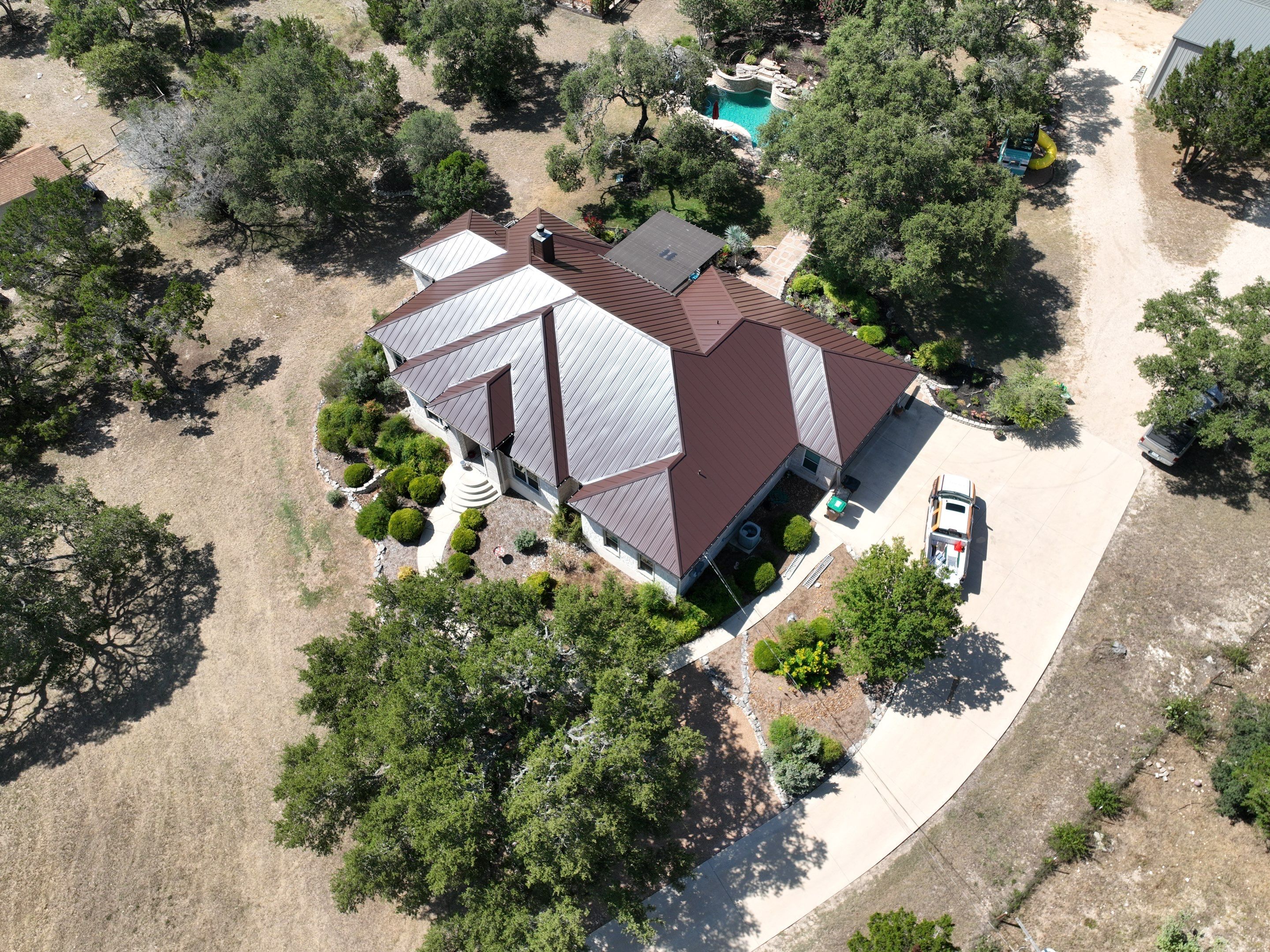 Residential Metal Roof Installation using McElroy Metal by Premier Roofing and Contracting