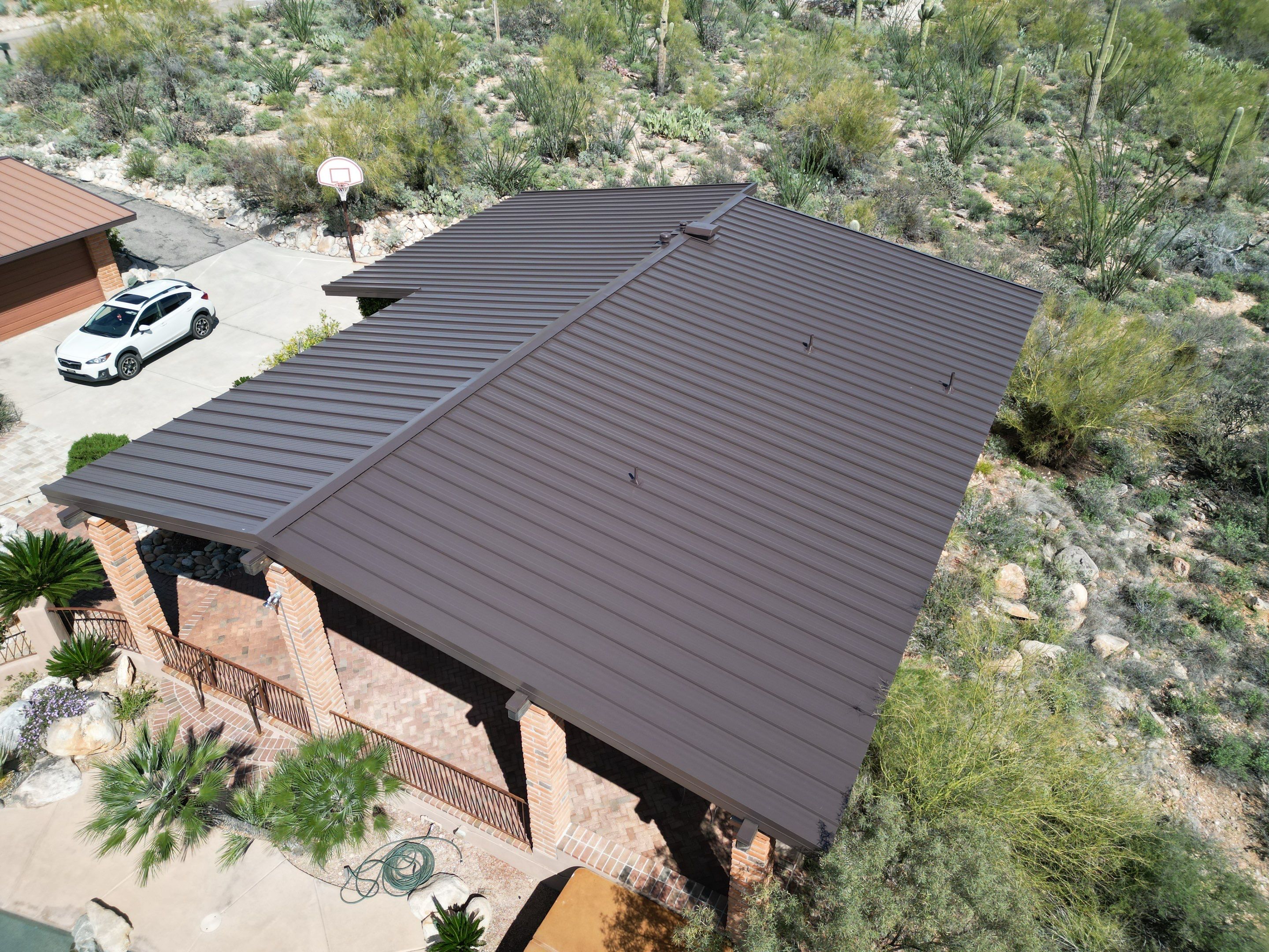 Dark Bronze Standing Seam by Reimagine Roofing