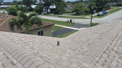 Asphalt Shingle Re-Roof and Wood Decking Repair in Boca Raton