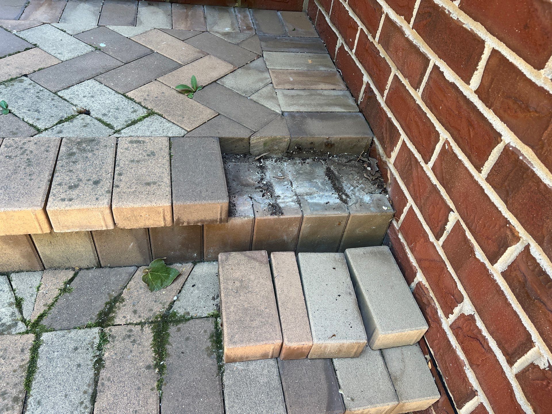 brick paver repair  using Structure bond Techniseal by Northern Power Washing LLC.