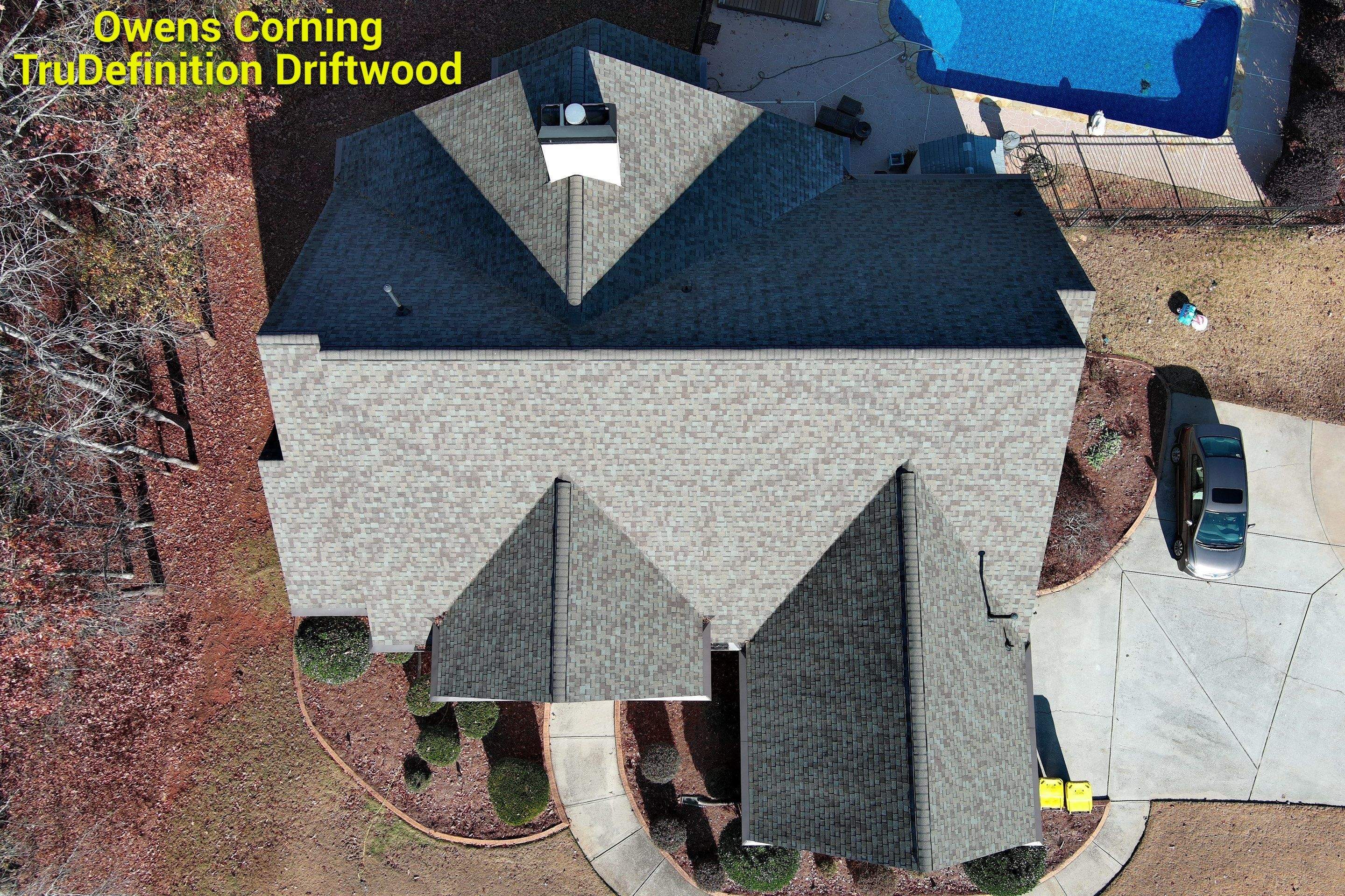 New roof installation and shingle colors by Rhino Restoration