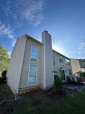 Chimney Siding Replacement and Exterior Painting in Duluth, GA