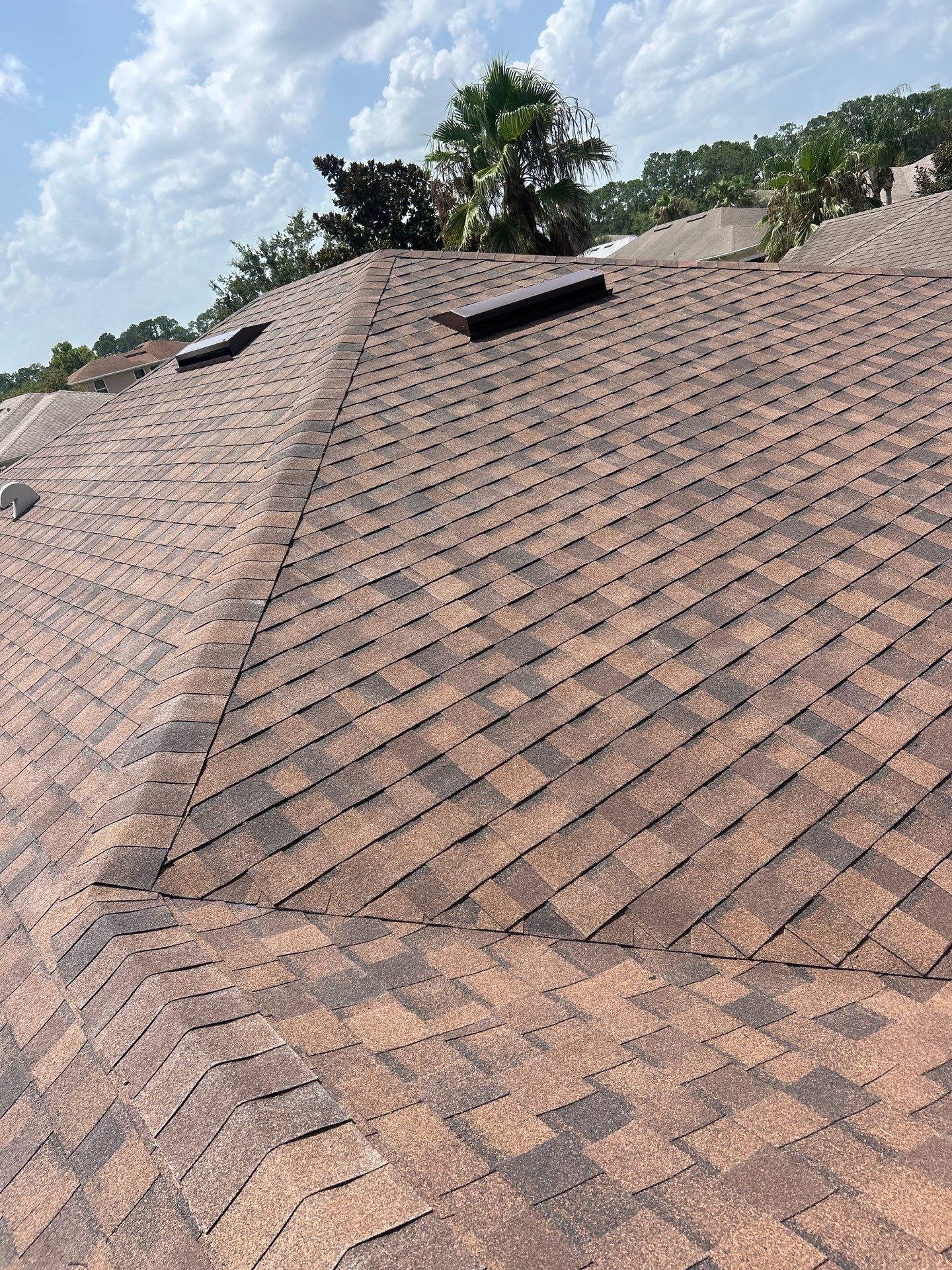 Complete Residential Roof Replacement in Port Orange Featuring Burnt Hickory Shingles by Pinnacle Roofing Group
