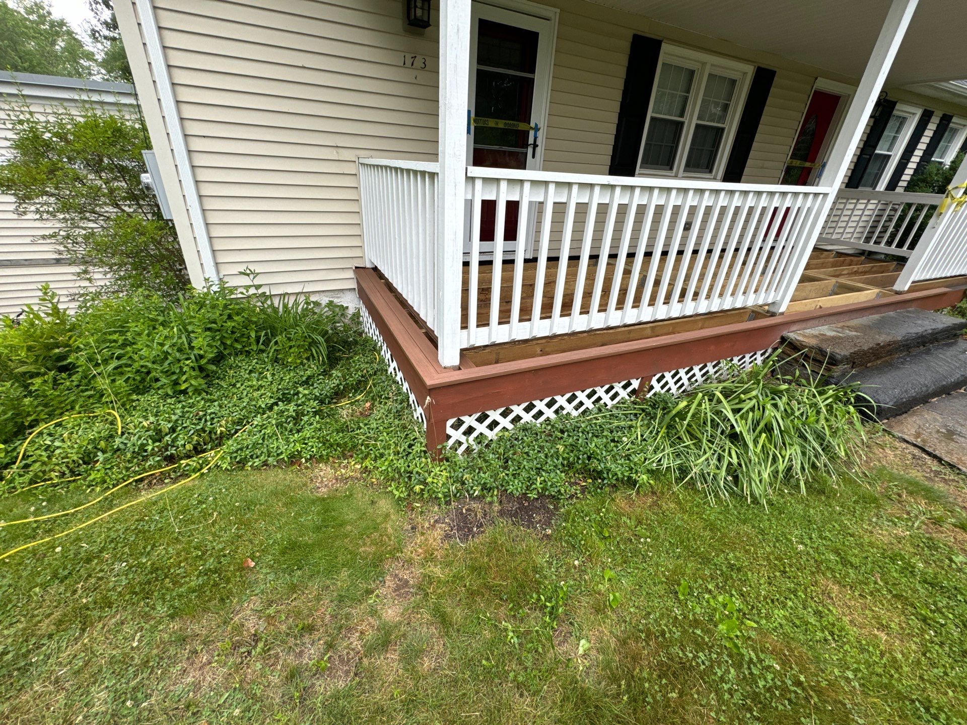 Front Porch Upgrades using TimberTech Advanced PVC Porch Collection by Chagnon Building & Remodeling LLC