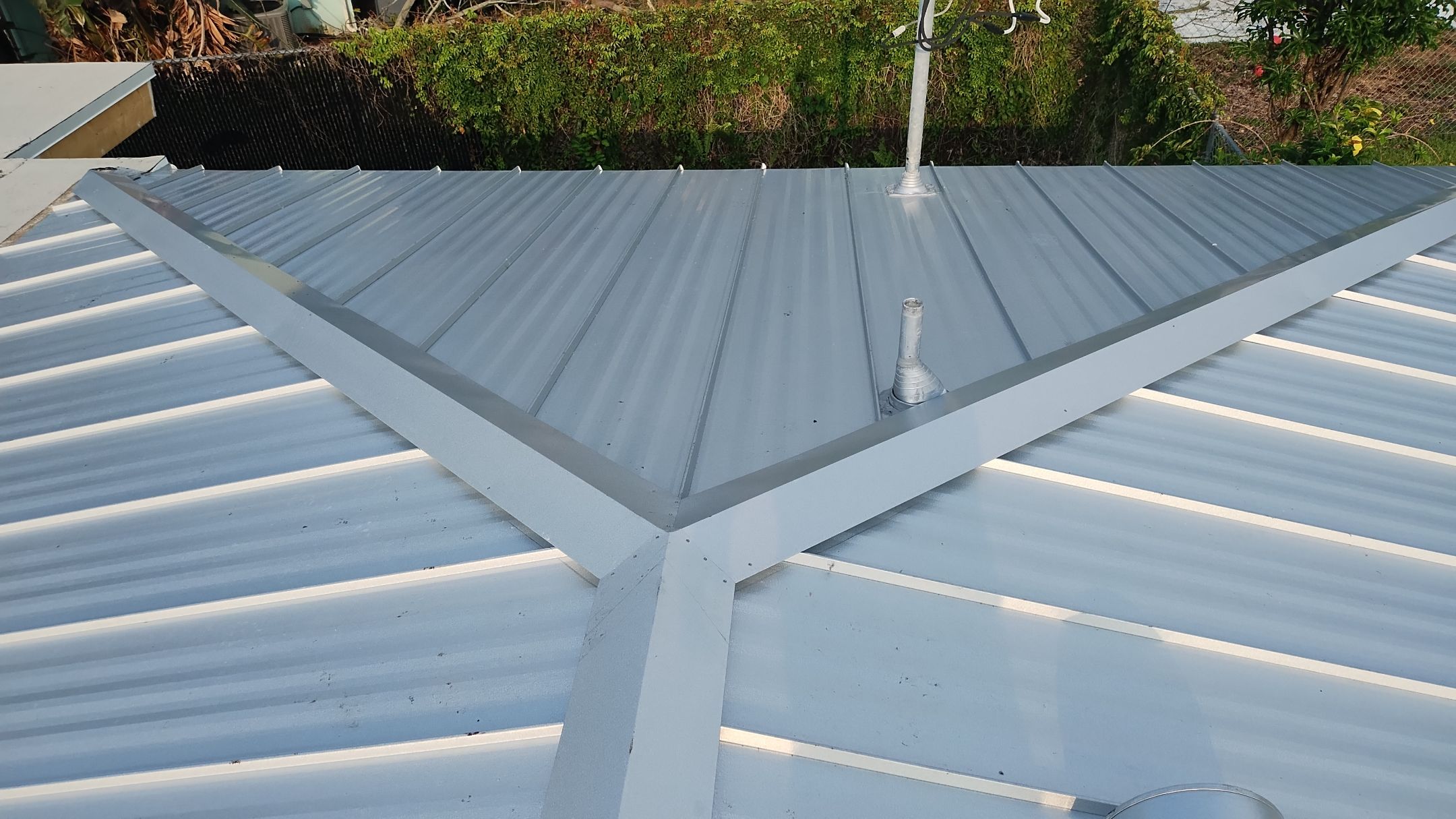 Residential Roofing Installation using 1" Nail strip metal roof by BLUES BROTHERS ROOFING