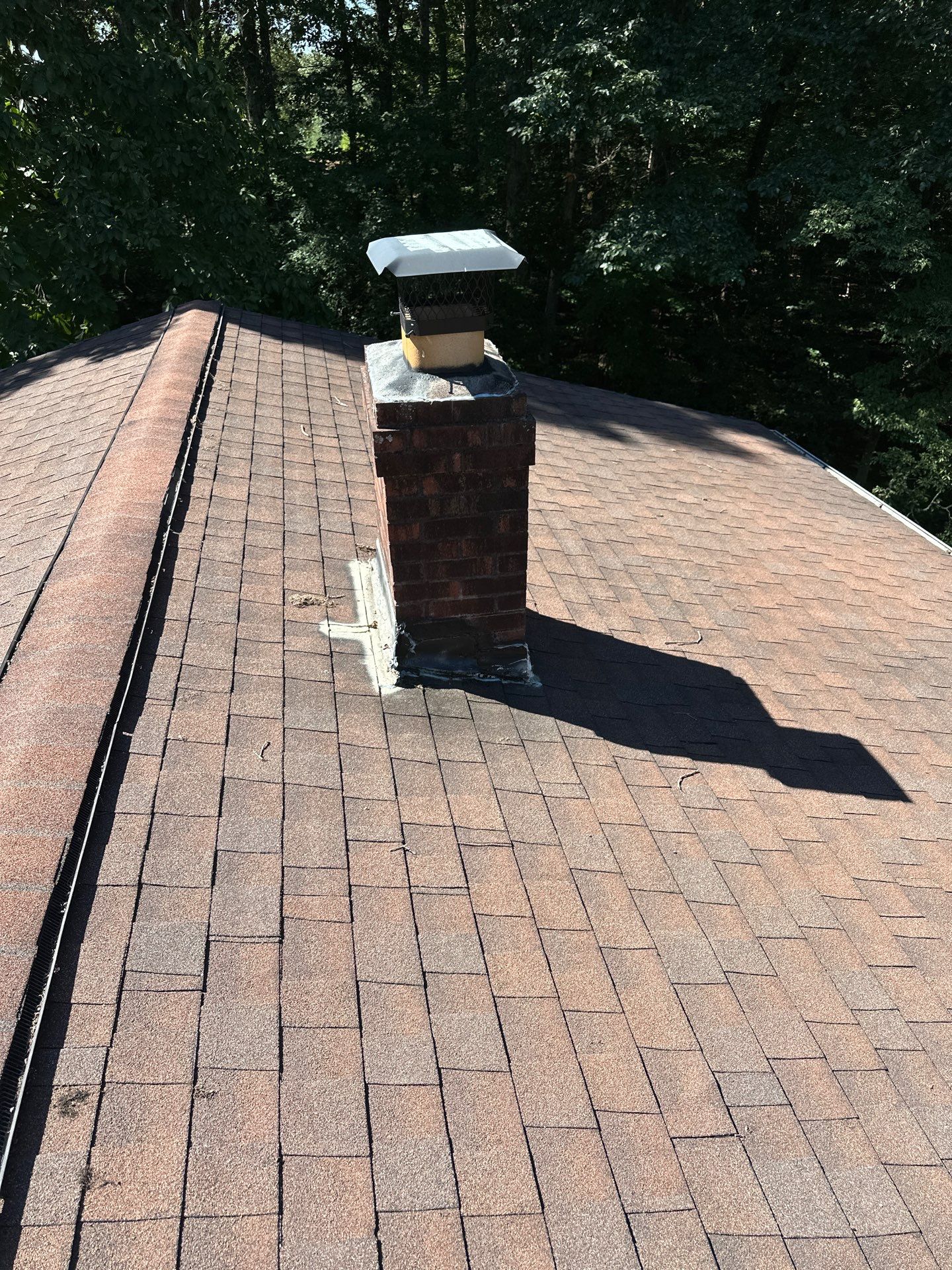 Chimney Flashing & New Gutter Guards by Peak 2 Peak Services LLC