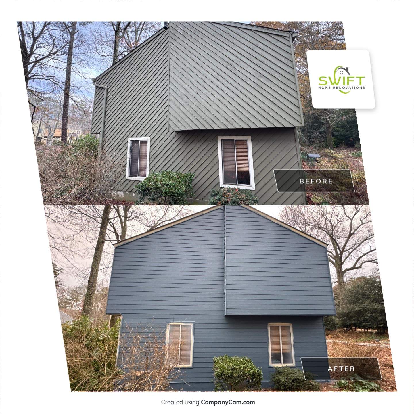 Full Exterior Siding Replacement and Deck Renovation in Marietta by Swift Home Renovations