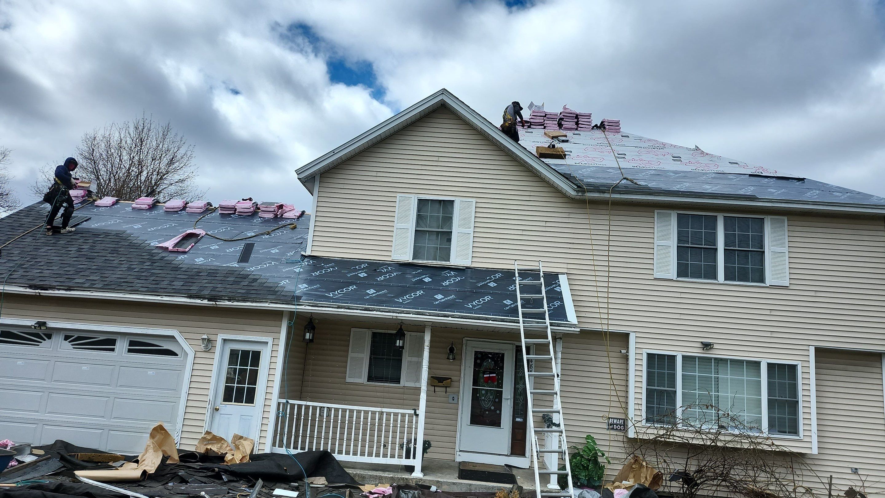 Full Roof Replacement + Seamless Gutters by Mighty Dog Roofing of Greater Middlesex County