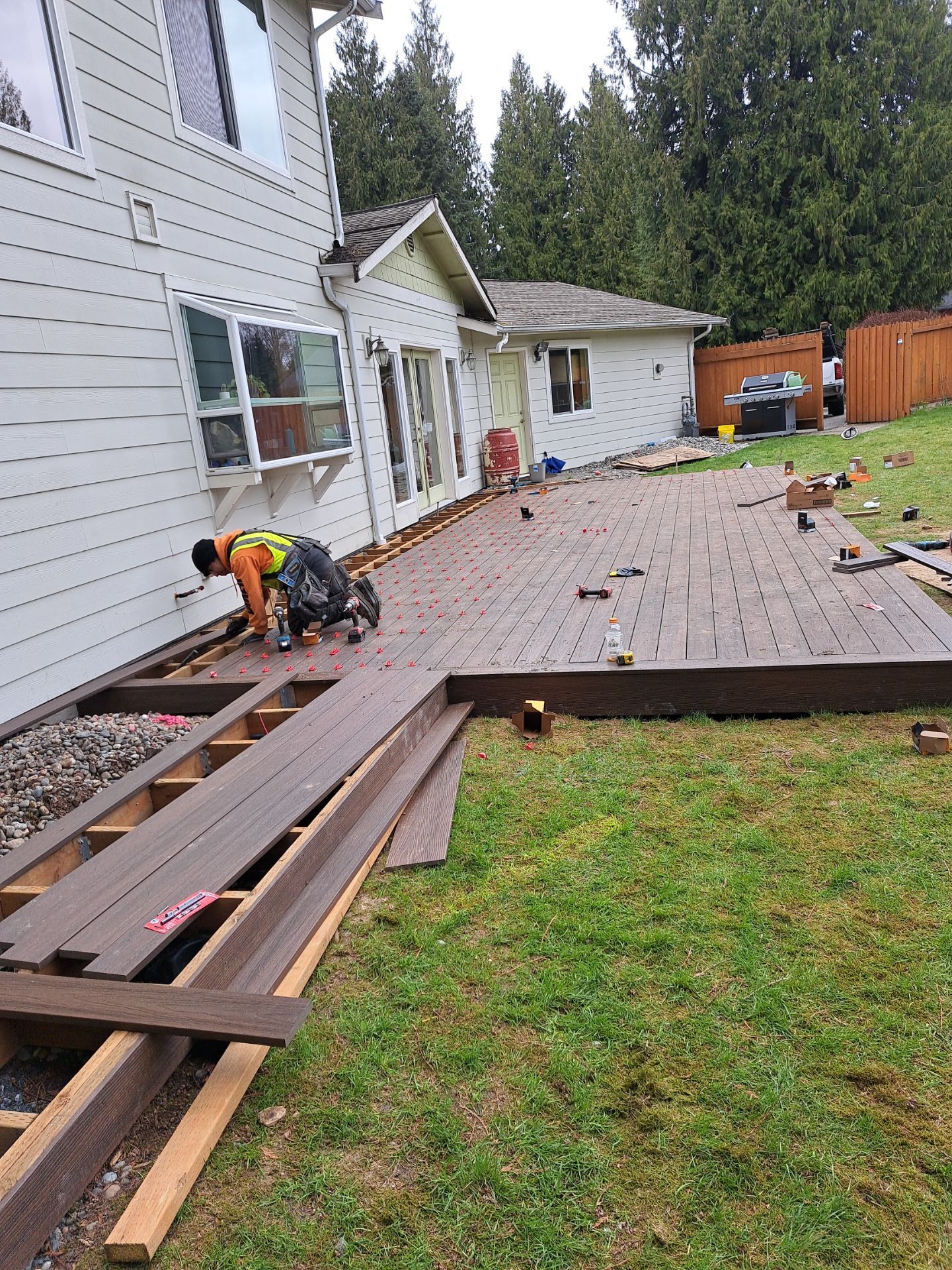 Daniel | Back Deck Installation  by Jireh Asphalt & Concrete Inc 
