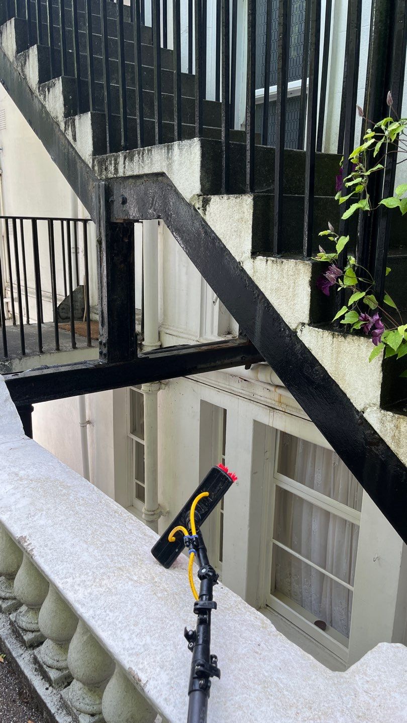 Render and patio clean using Pureseal Biocide by Ges Exterior Cleaning ltd