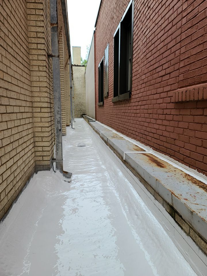 Commercial Roofing Installation using 50 mil PVC by Hostetler Roofing