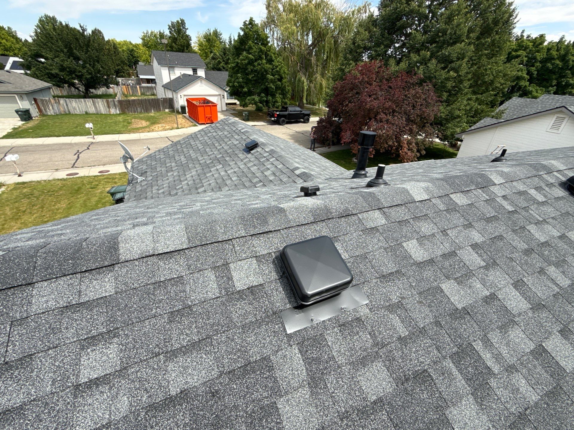 Kuna Residential Roof Replacement Featuring Gray Architectural Shingles by Olive Roofing