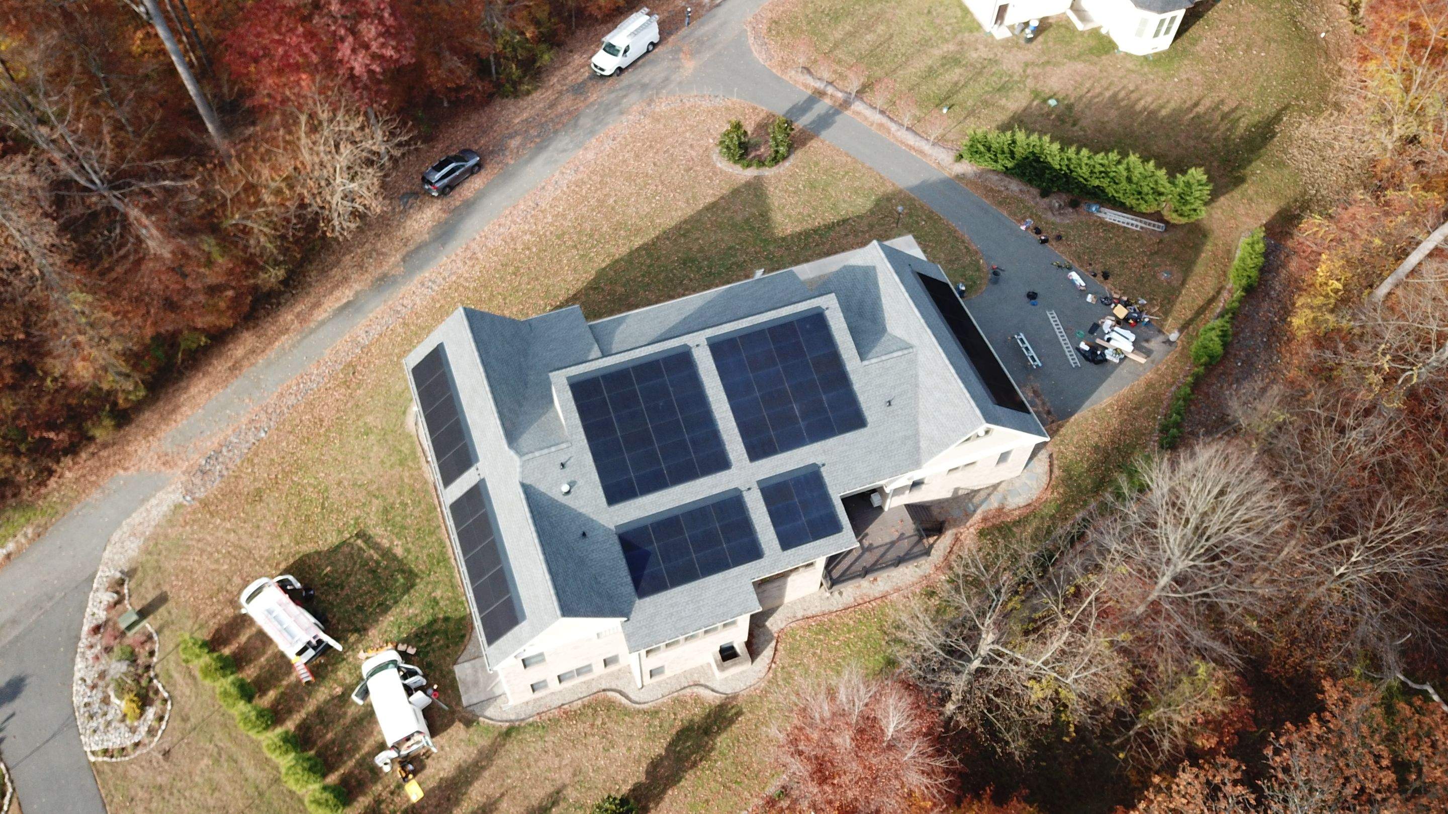 Solar Roof using GAF Decotech integrated panels by American Home Contractors