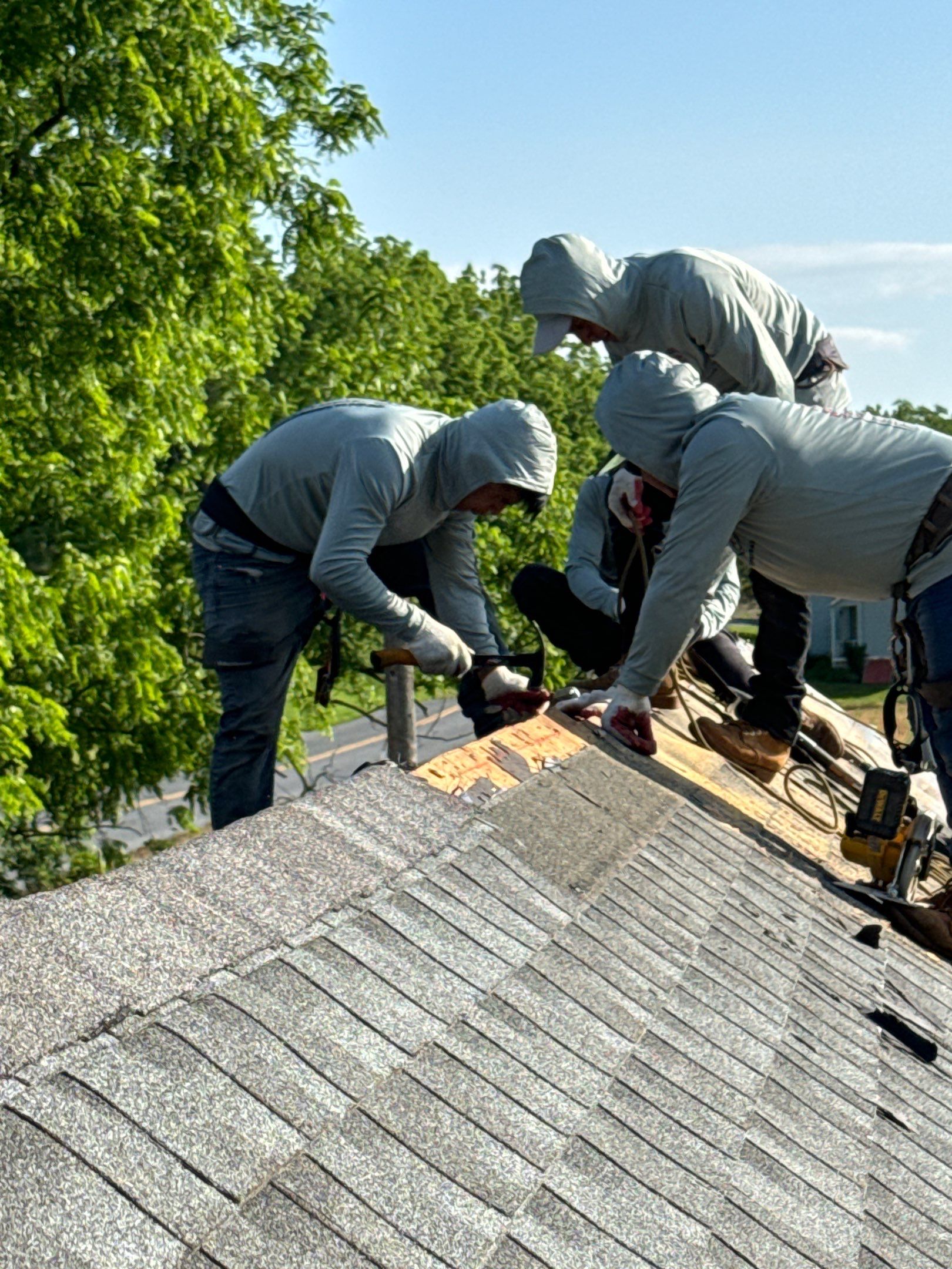 Biscayne Blue Architectural Shingle Install  by Teflon Roofing