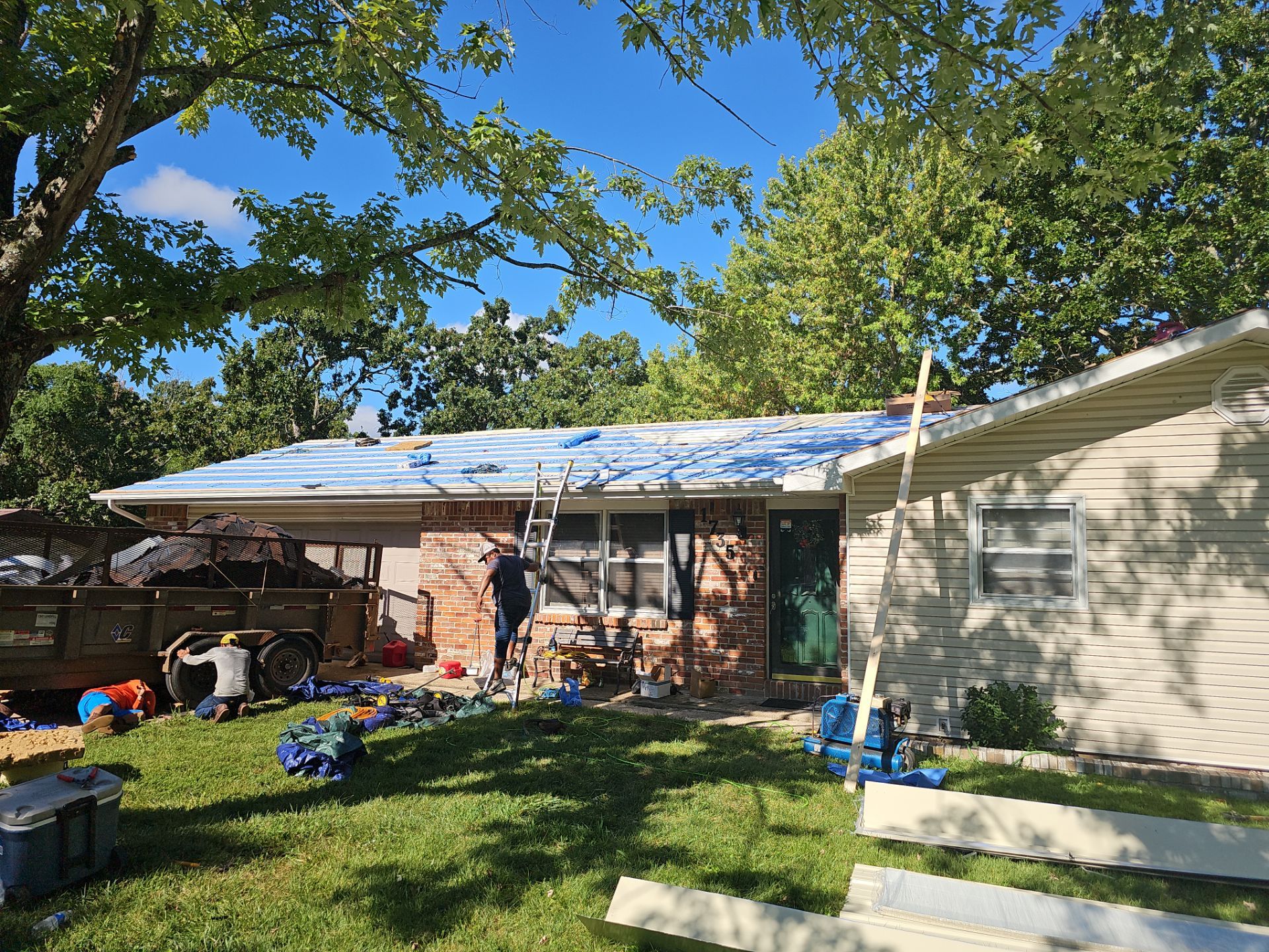 Residential Roof & Snowguard + Gutters & Downspouts & Gutter Guards Install  by Titan Commercial & Residential Roofing 