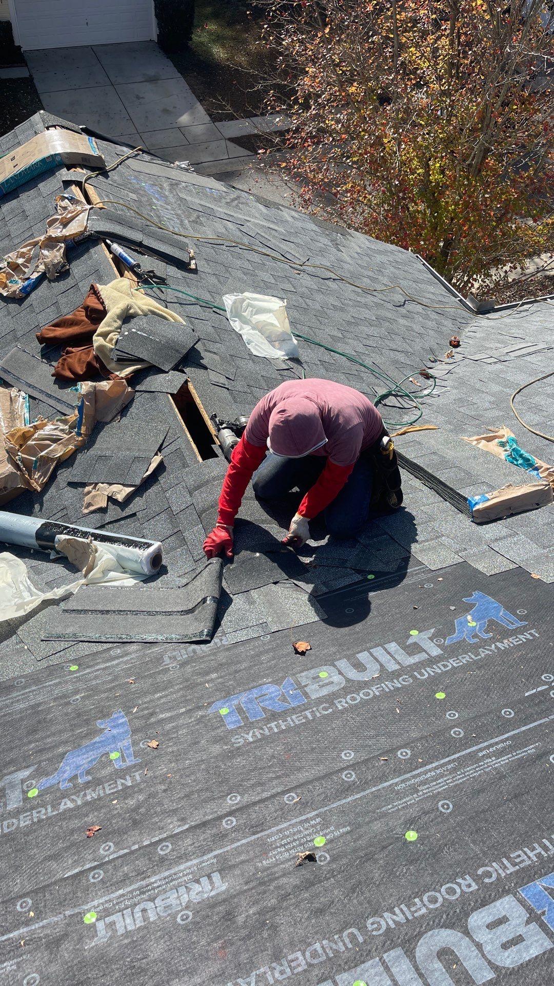 Roof replacement by hail damage by Just Brilliant Restoration JBR