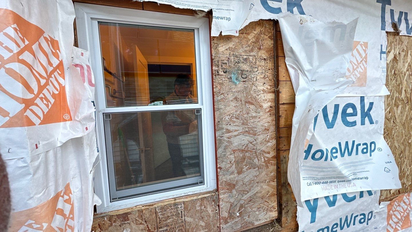 Siding Installation using Hardie Plank Aged Pewter by A Plus Exterior