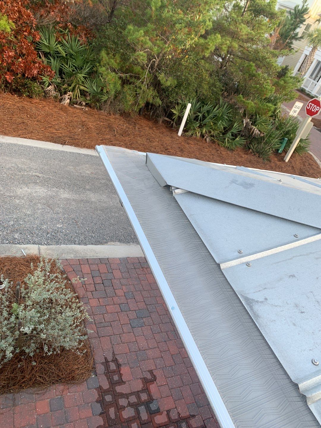 Gutter Installation using Galvalume Half Round Seamless Gutters and LeafBlaster Pro Gutter Guards by Gutter Professors
