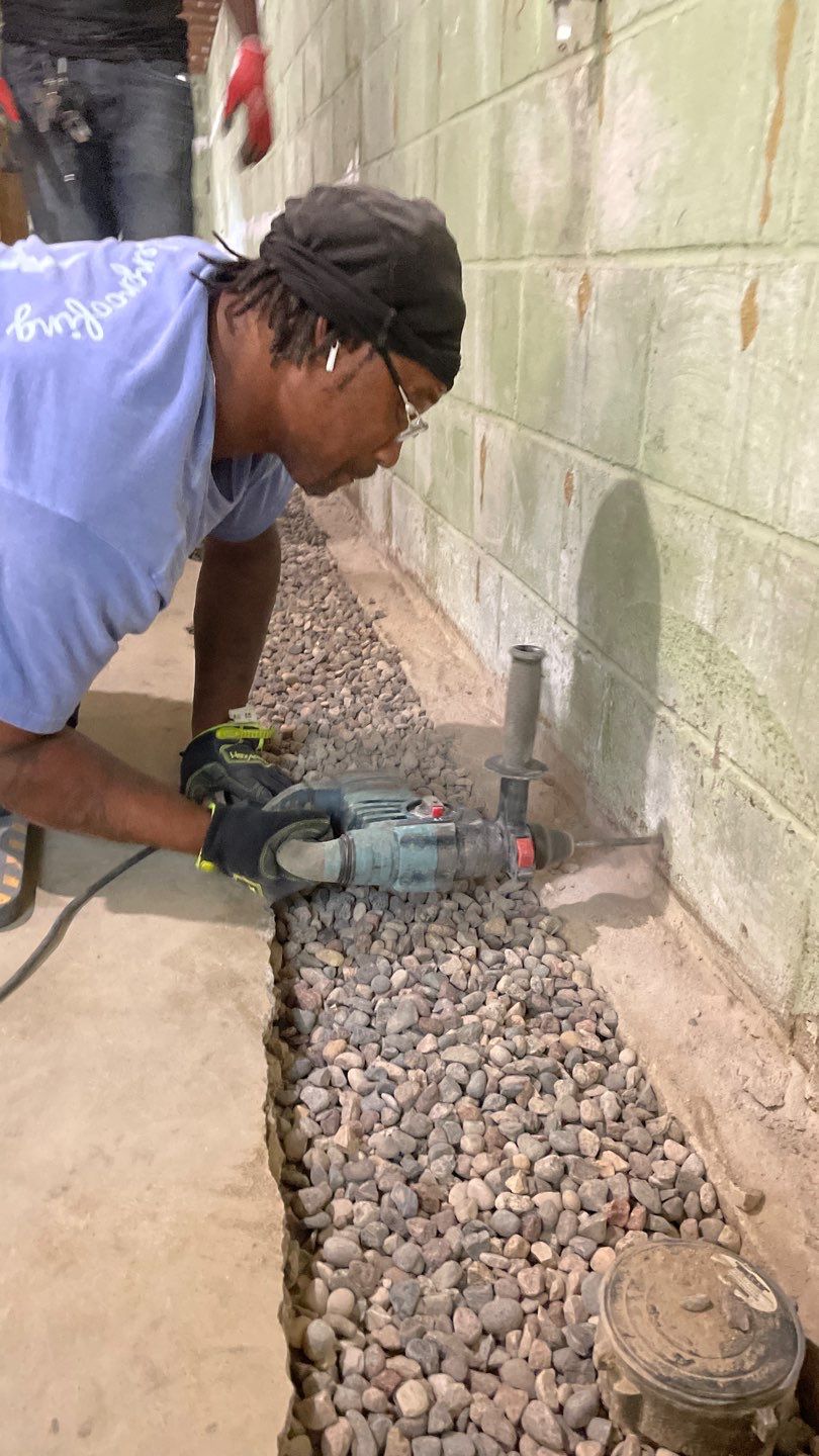 Interior Drain Tile & Wall Drainage in Southwest Minneapolis by Waterproofing Northeast