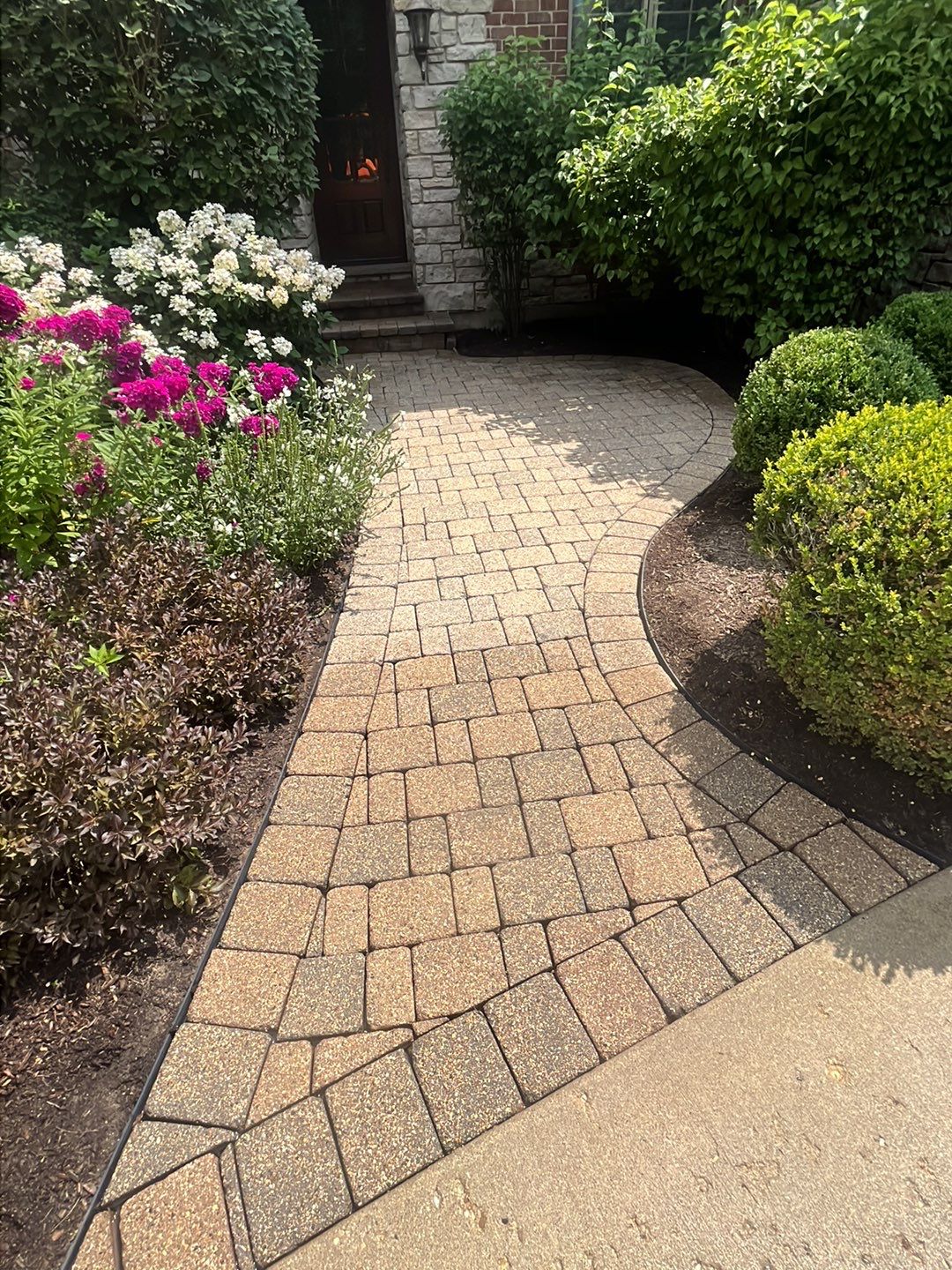 Brick paver clean, sand and seal.  using Surebond SB-1300 by Northern Power Washing LLC.