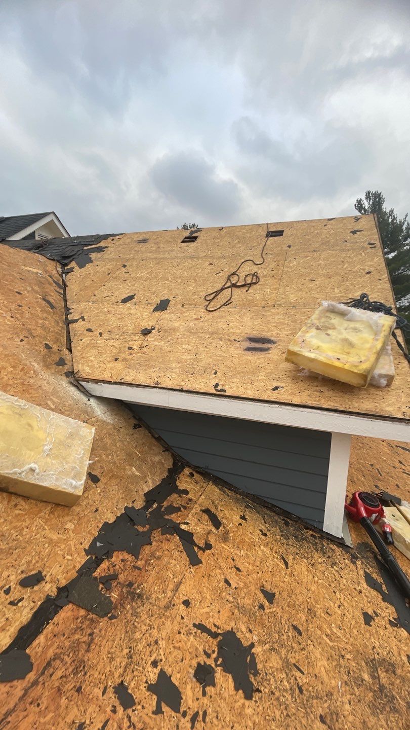 Residential Roofing Installation using GAF Timberline HDZ Williamsburg Slate  by Nitro Roofing and Construction