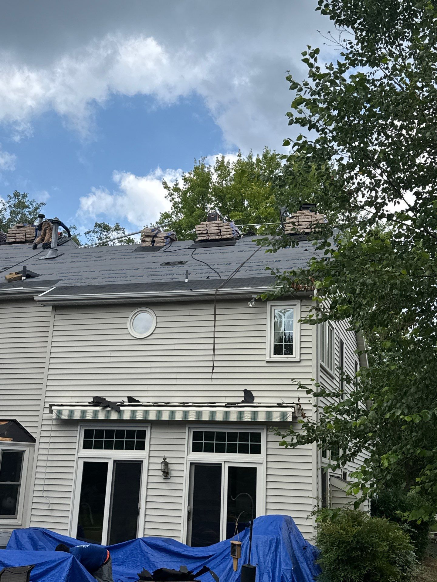 New Shingle Roof & New Gutters and downspouts with covers by Alpha Design Services