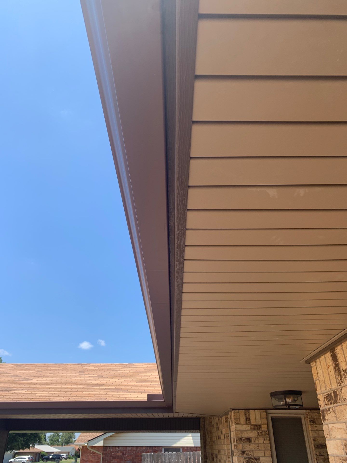 gutter replacement & soffit replacement in Midwest City by McCann's Roofing and Construction