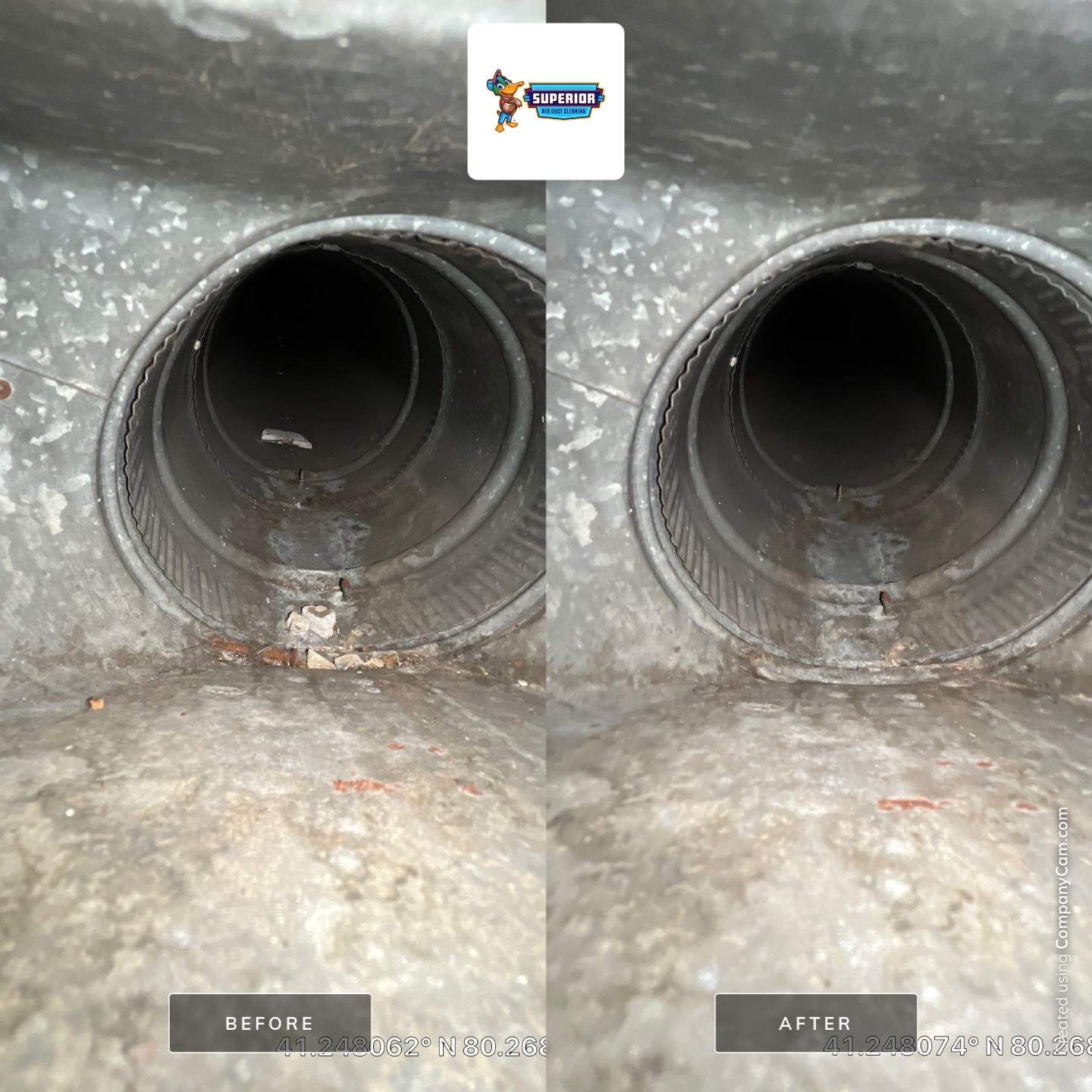 Air Duct Cleaning With a Vacuum Truck in Mercer, PA. by Superior Air Duct Cleaning