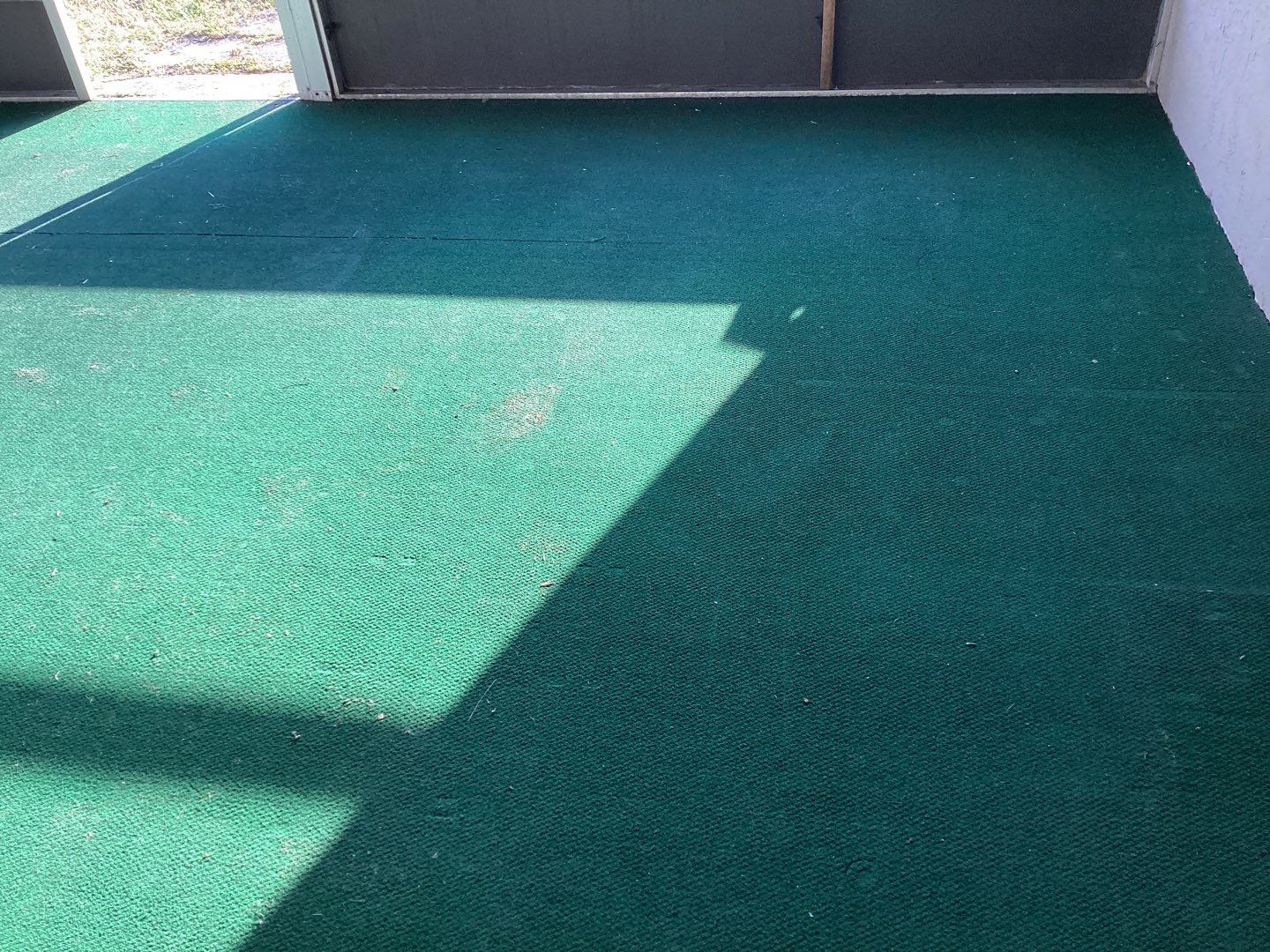 Patio using Cordwood by Amvet concrete coatings llc