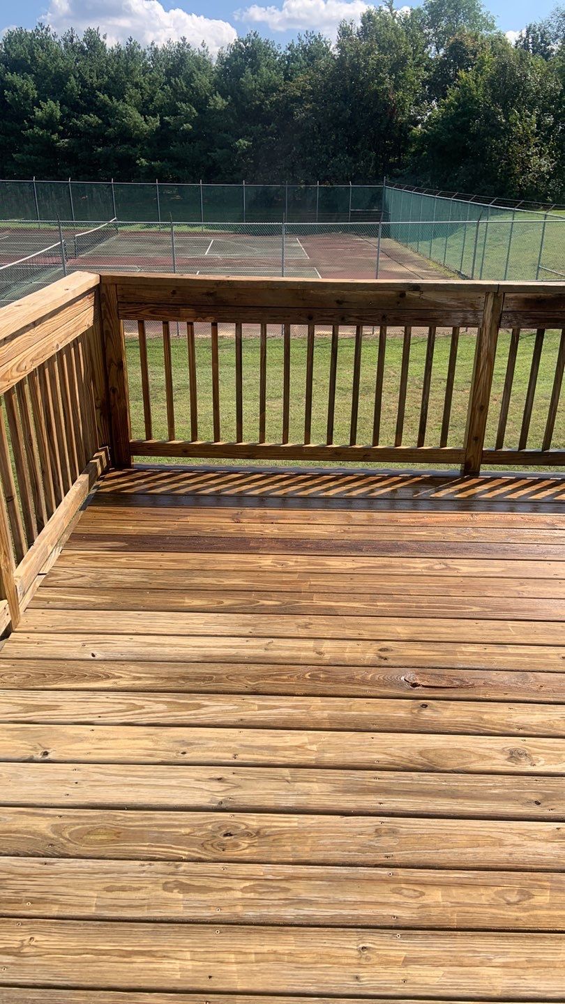 Deck Refinishing using Powerwasher by A1 NERDY HOMES LLC