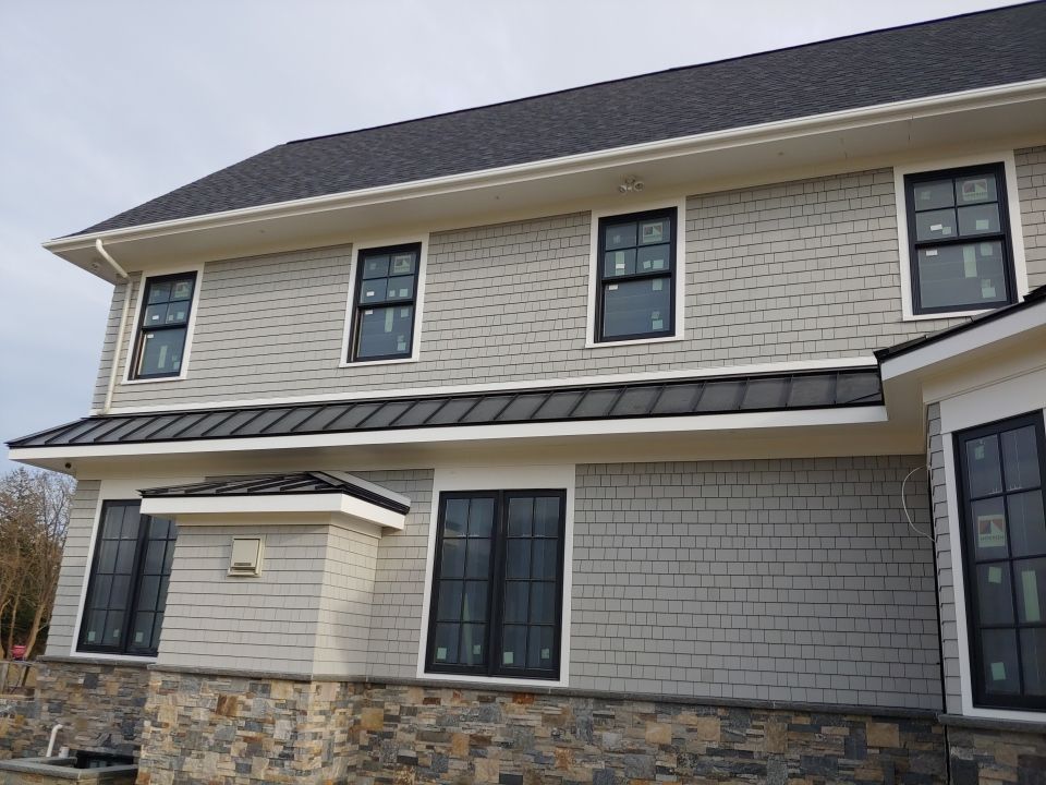 Swansea, MA Gutter Installation using 4x6 Fiberglass Gutter with PVC Bed Moulding by Gutter Pro Enterprises