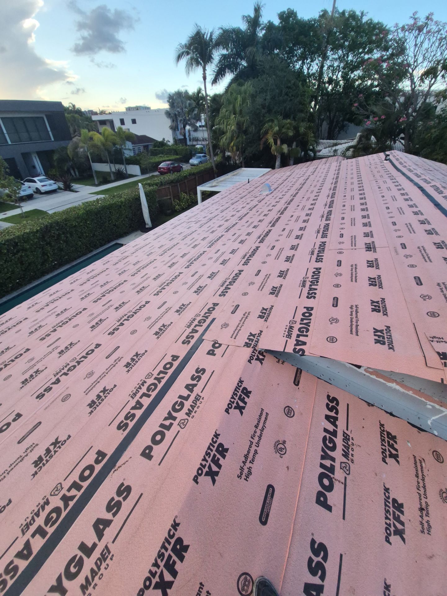 Residential Roofing Installation using 1" Nail strip metal roof by BLUES BROTHERS ROOFING