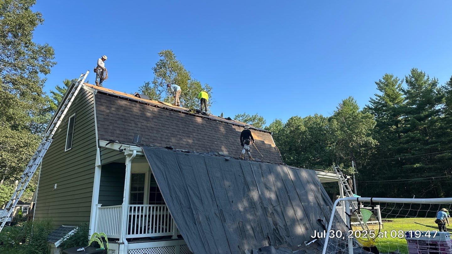 Full Roof Replacement & Farmers Porch Restoration – Asphalt + Standing Seam Metal by Mighty Dog Roofing of Greater Middlesex County