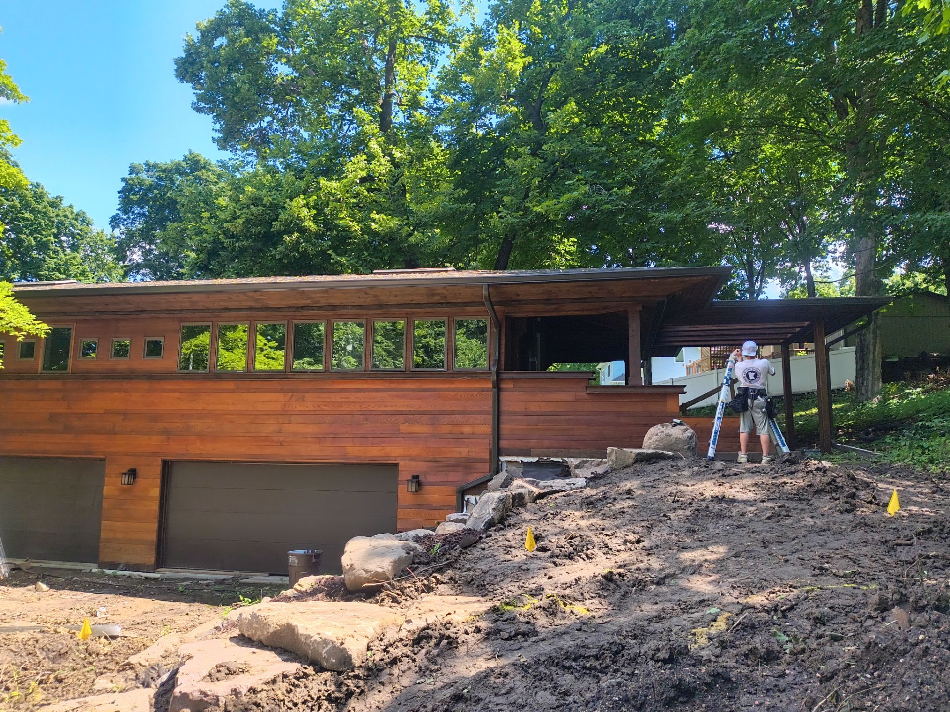6-Inch Mocha Seamless Gutters Installed in Mound, MN by Next Level Seamless Gutters / Exteriors Inc.