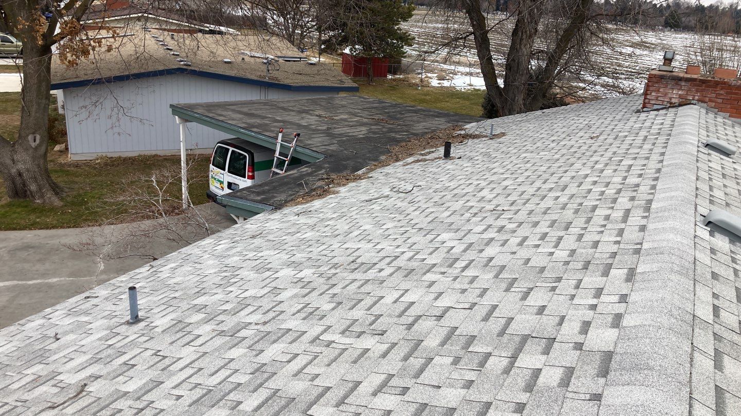 Low pitched Residential Roofing Installation using Owens Corning Oakridge by ID Roofing LLC