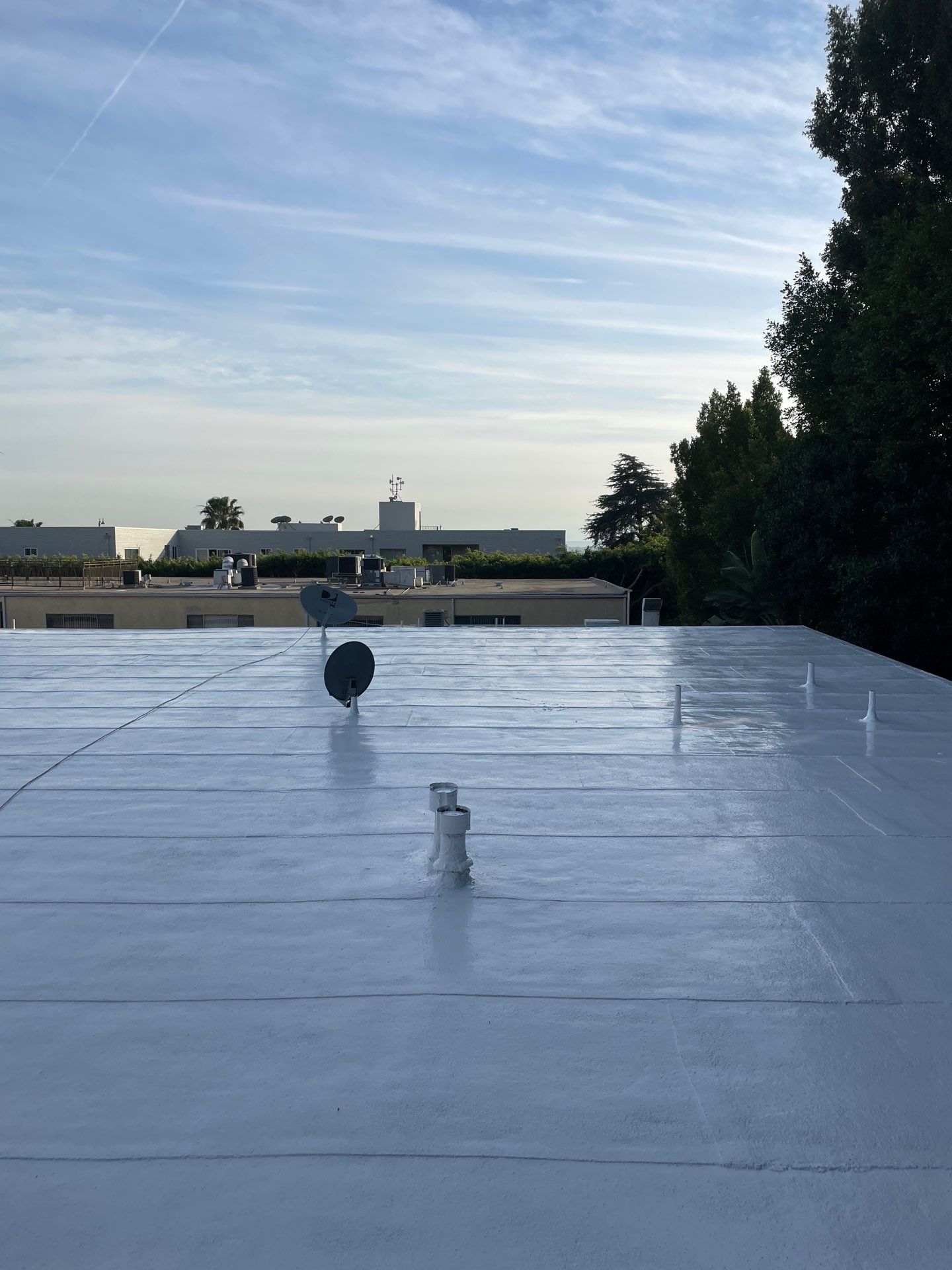 Silicone Coating- Apartment Building in West Hollywood by Hull Brothers Roofing