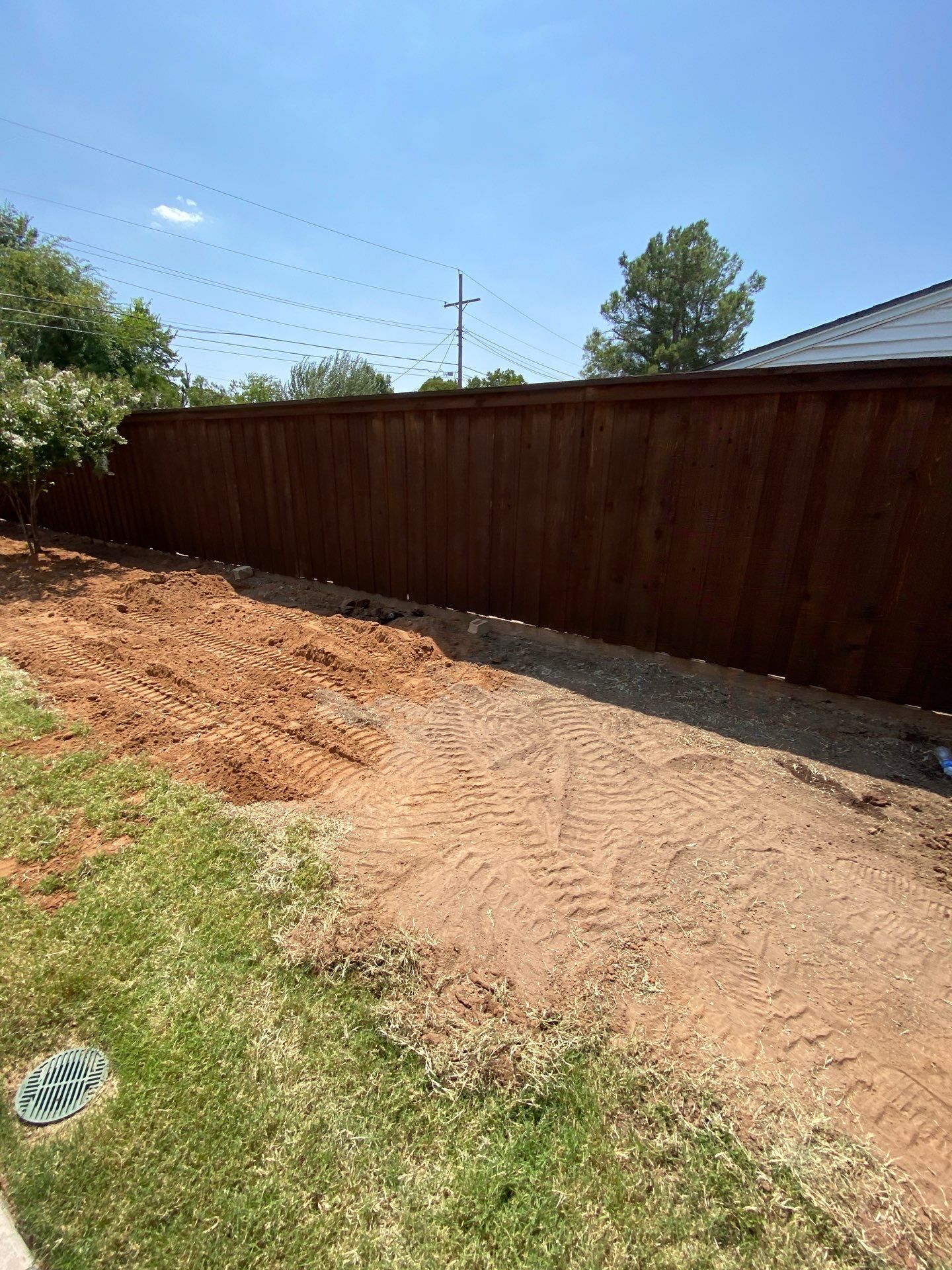 Landscape using Crepe Myrtle Plant by Clays Services Inc