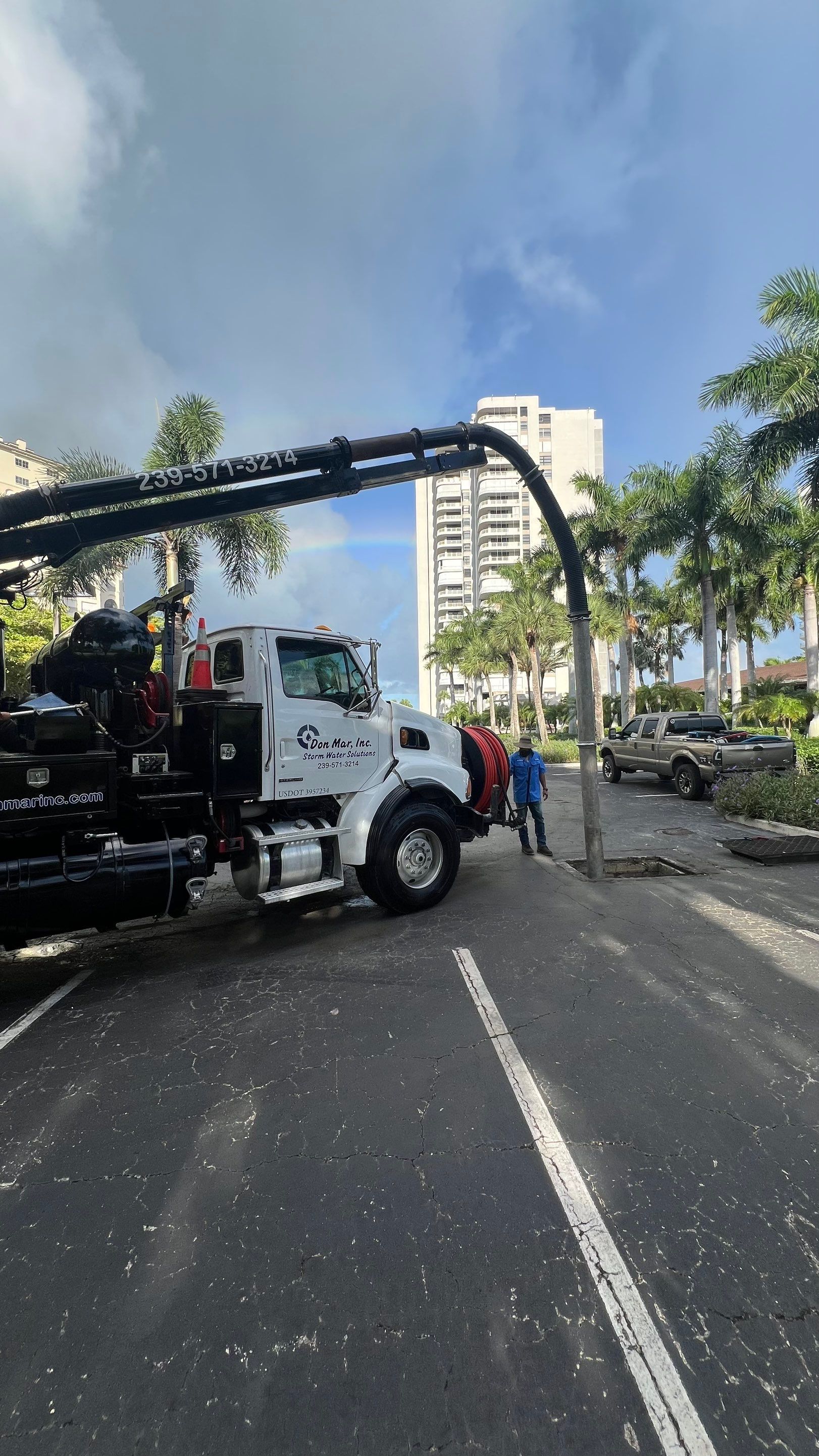 Marco Island Condo Stormwater System Maintenance and Standing Water Removal by Don Mar, Inc. Storm Water Solutions