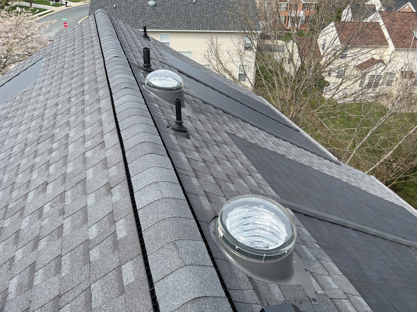 Solar Roof Replacement using GAF Timberline Solar Shingles by American Home Contractors