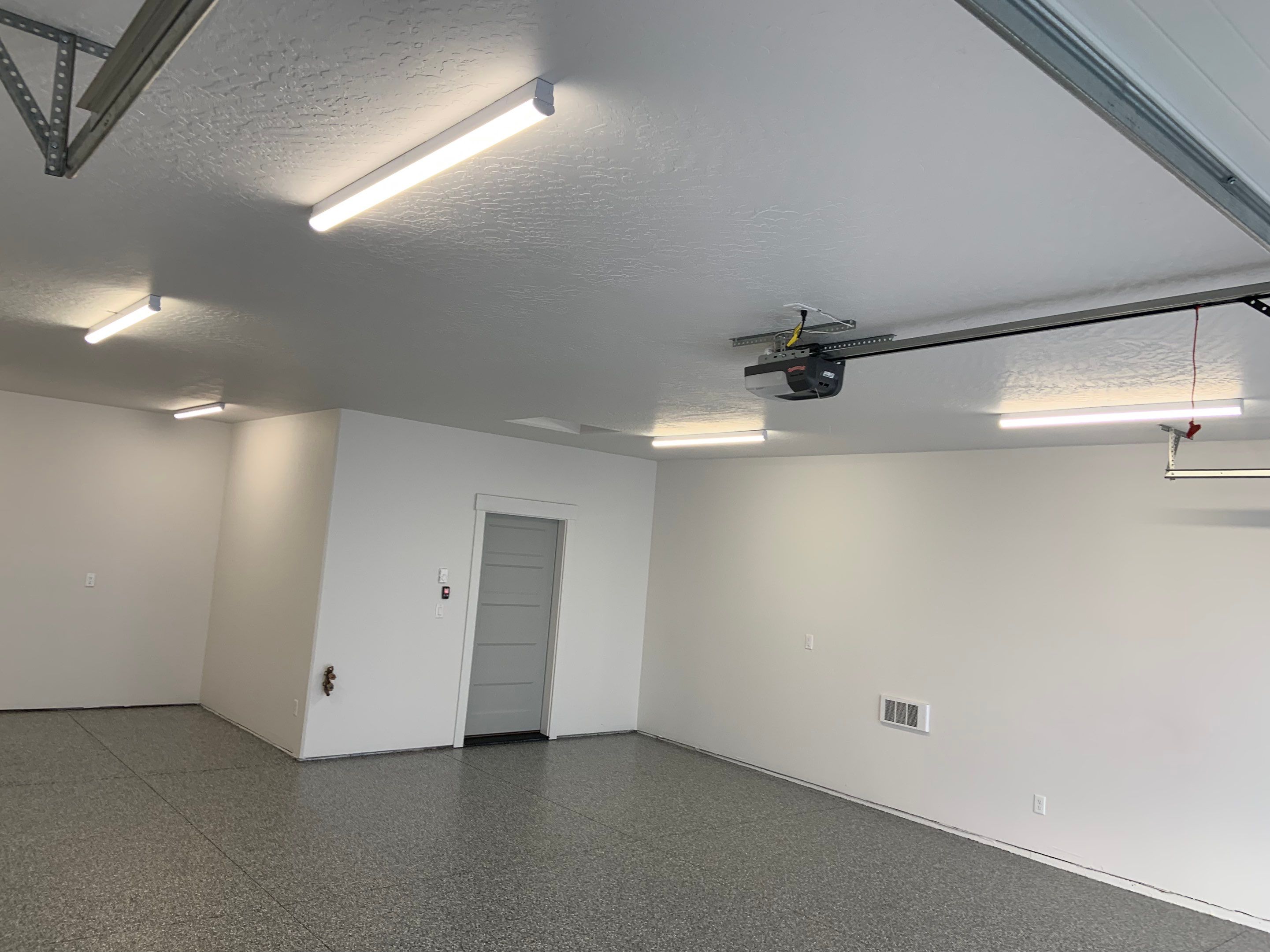 Garage Transformation using Smoke by Croc Coatings, LLC