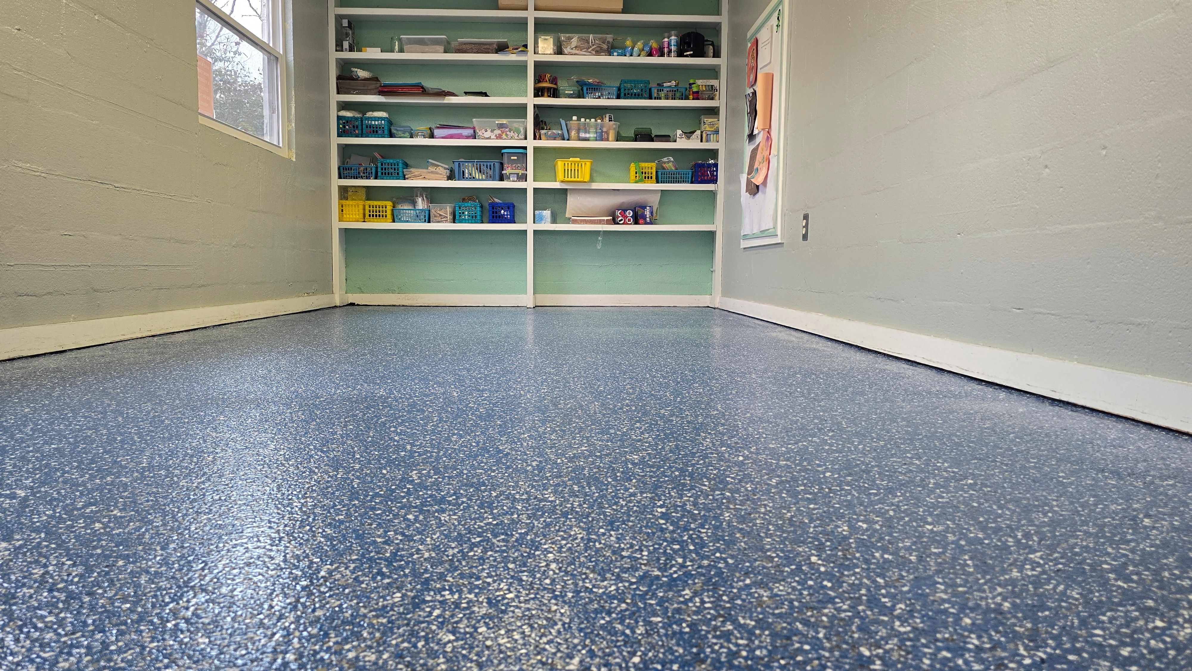 Church Basement Using Rory by Elite Floor Solutions