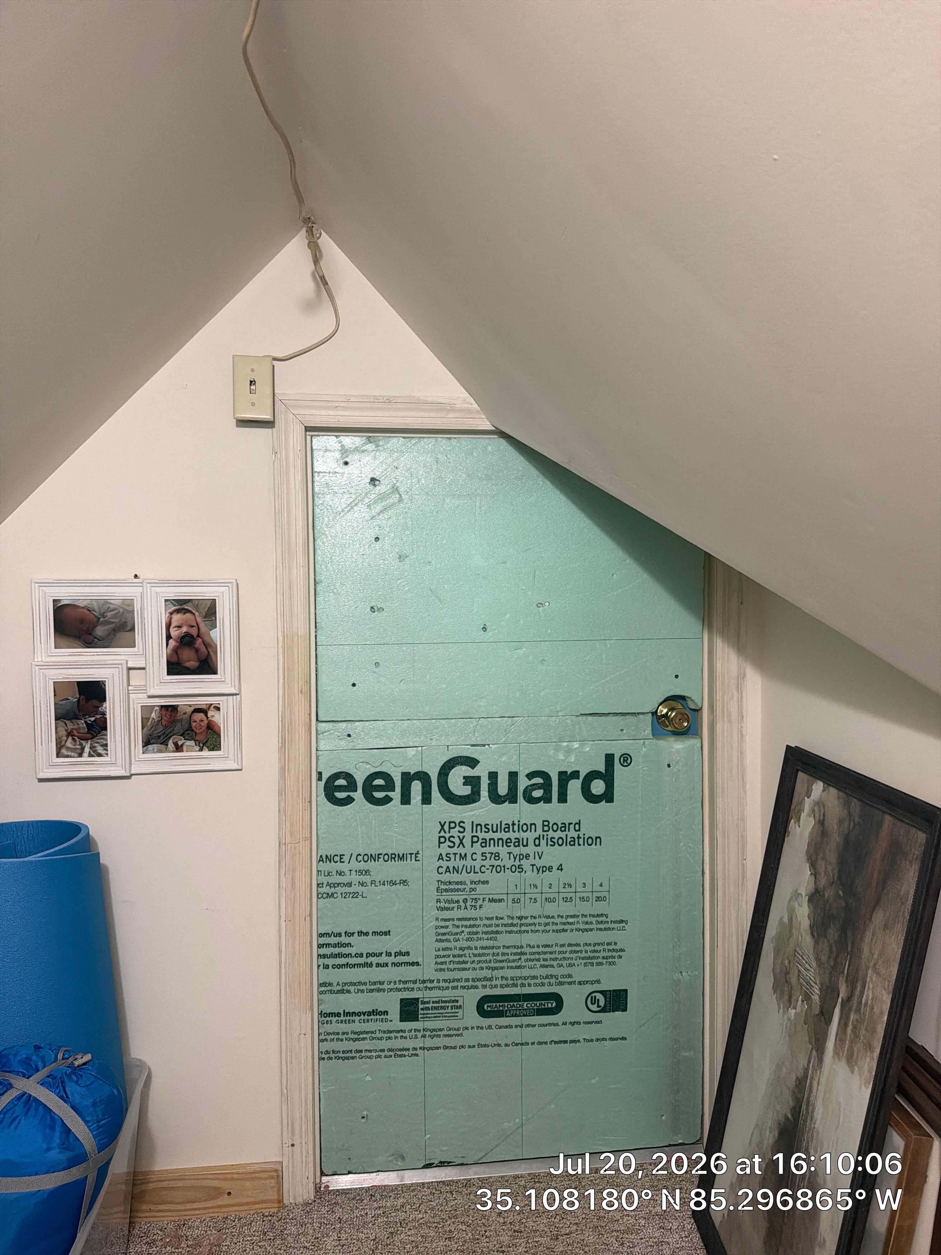 Attic Knee Wall Sealing and Insulation in Chattanooga by CompanyCam Sales Demo